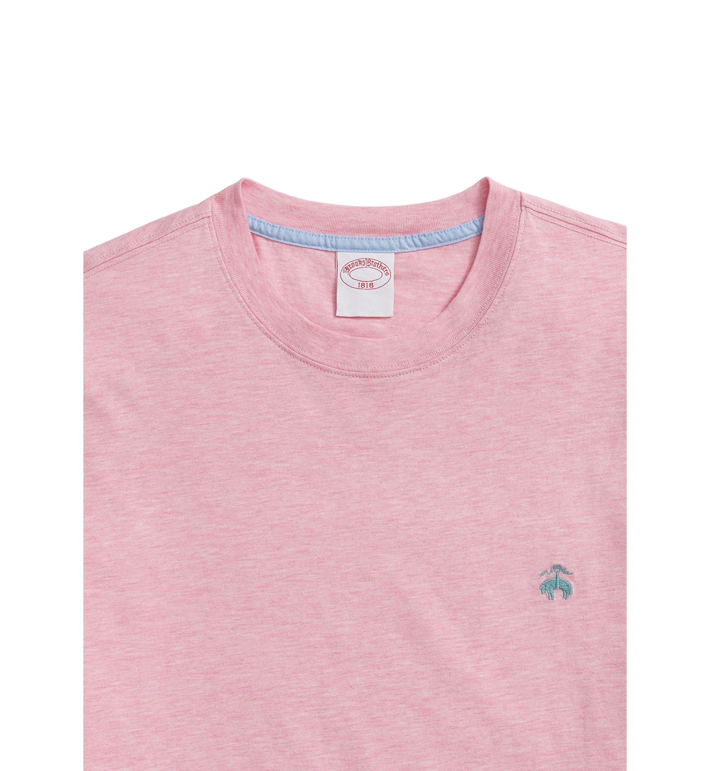 Washed Supima Cotton Logo Crew Neck T-Shirt