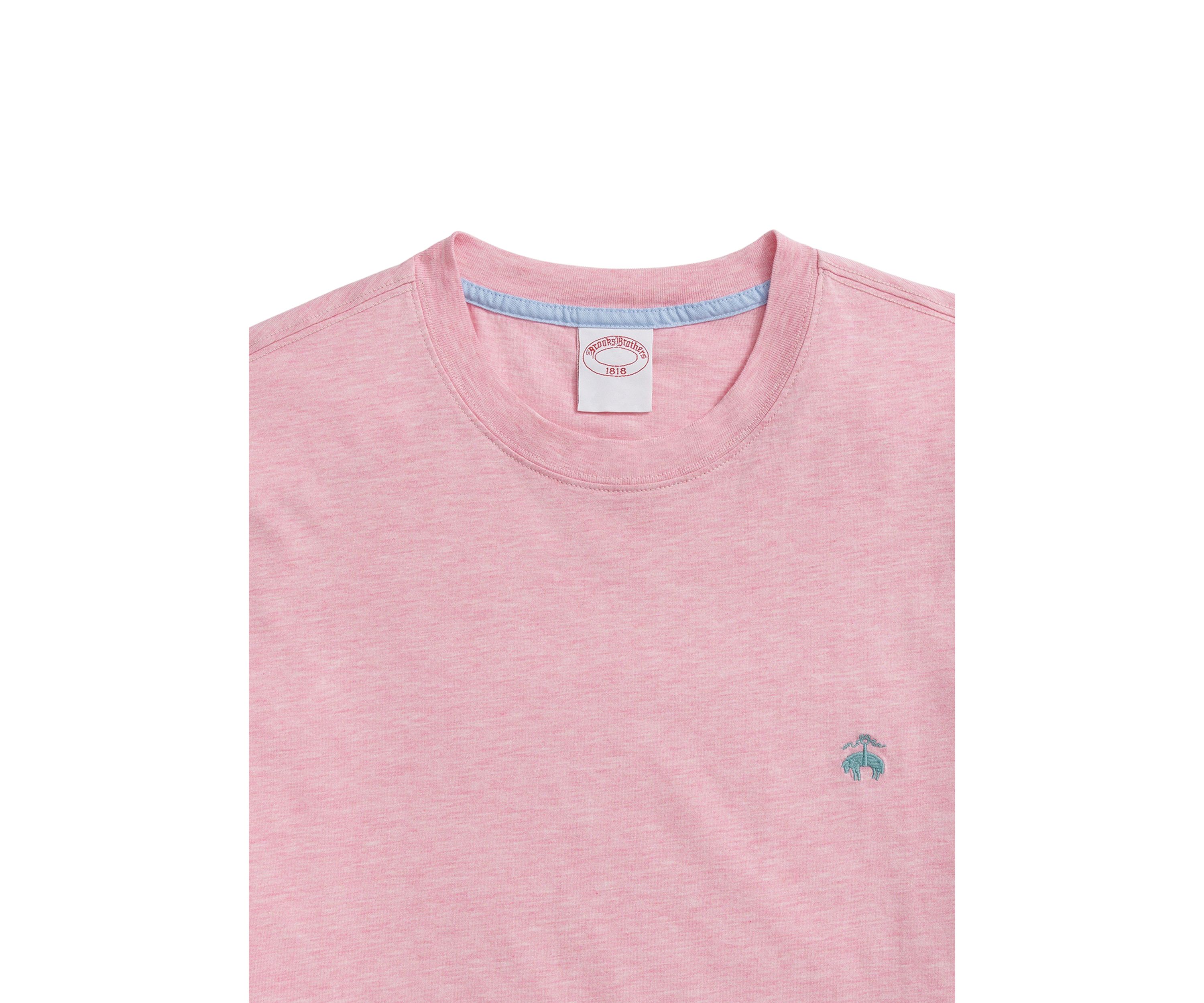 Washed Supima Cotton Logo Crew Neck T-Shirt