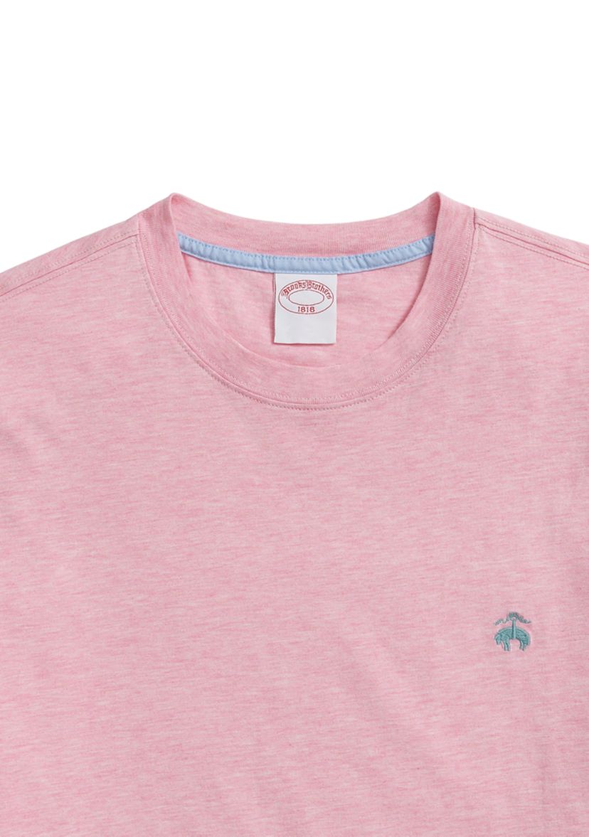 Washed Supima Cotton Logo Crew Neck T-Shirt