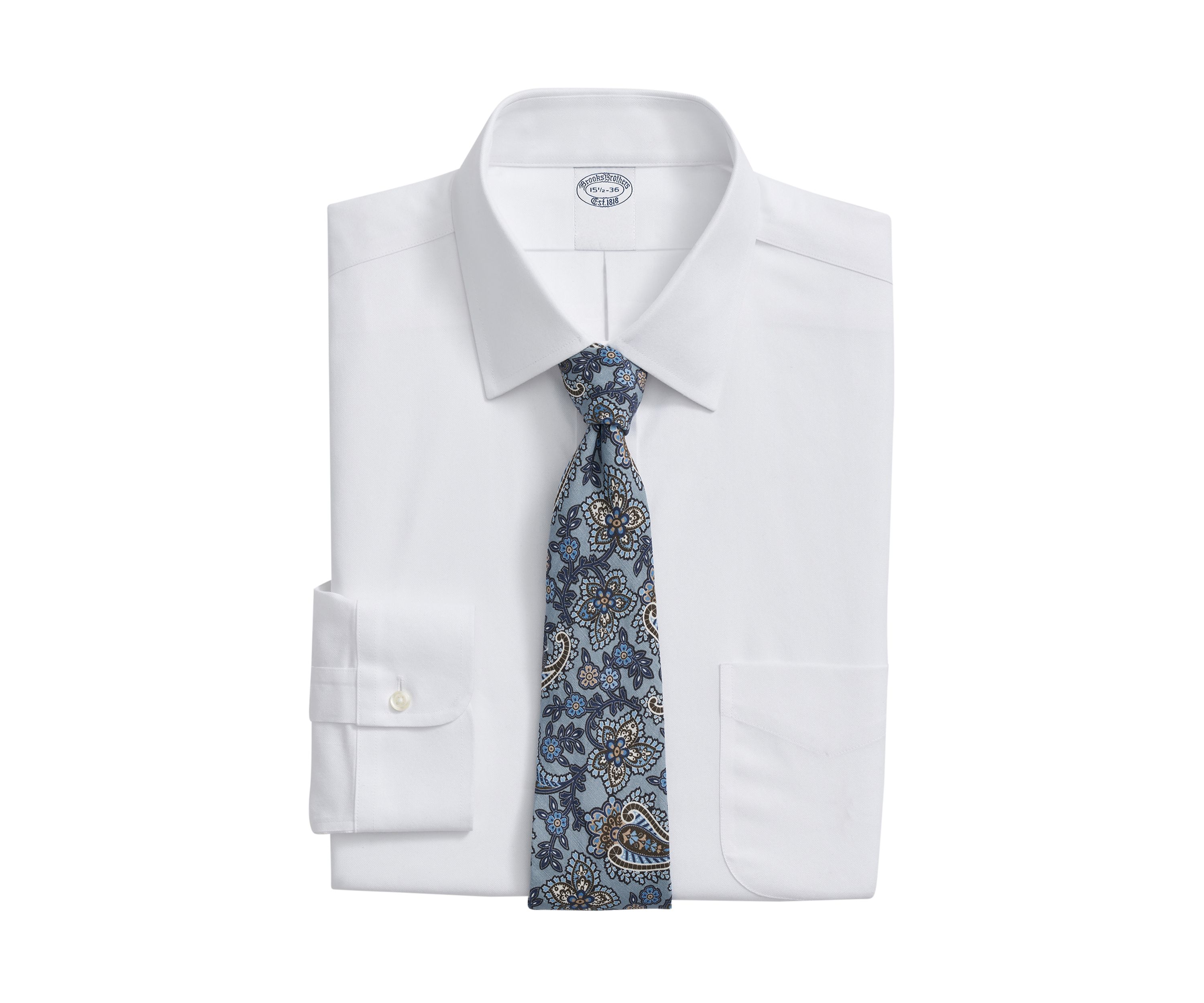 Explorer Collection Non-Iron Twill Ainsley Collar Dress Shirt