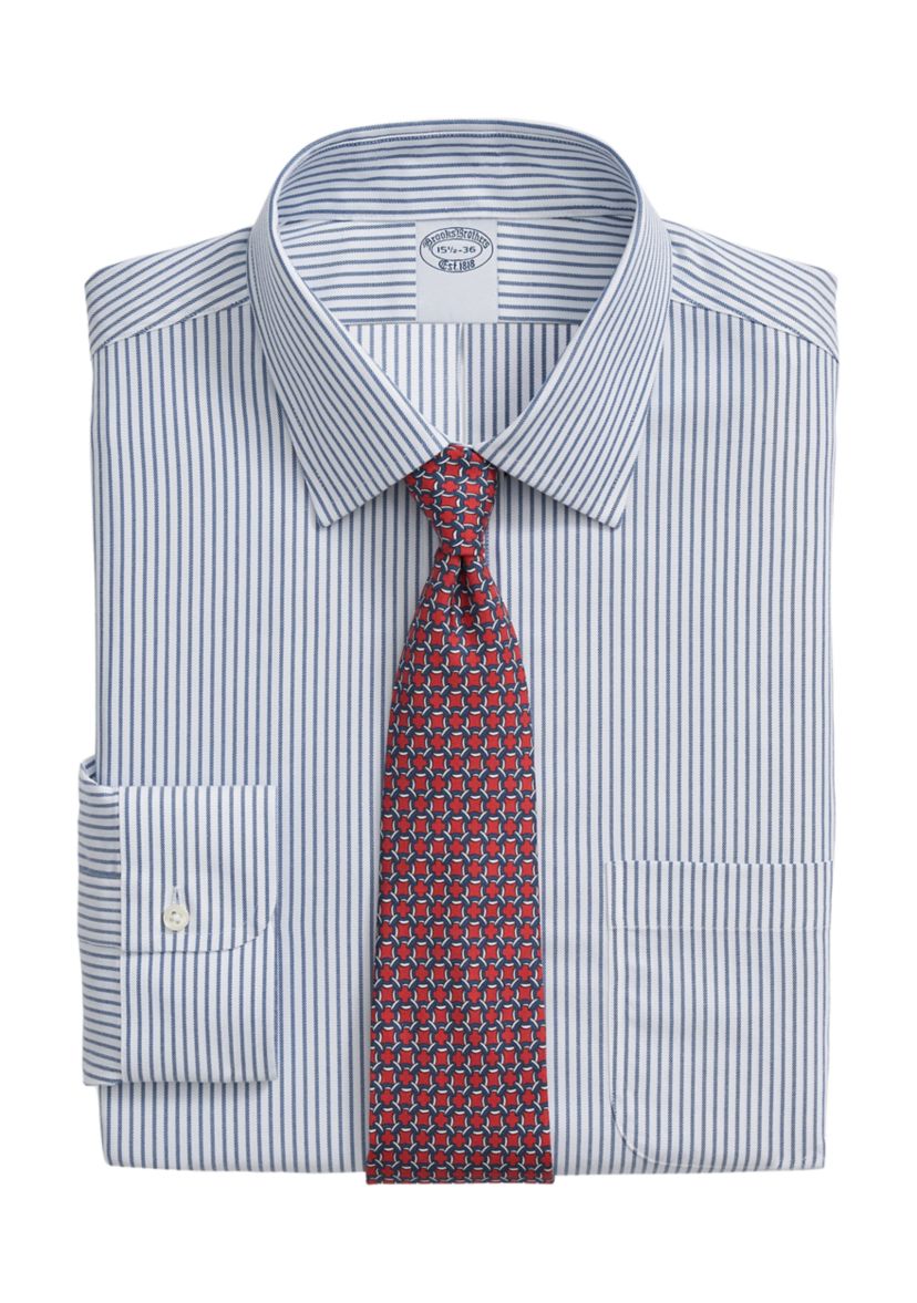 Explorer Collection Non-Iron Twill Ainsley Collar, Check Dress Shirt