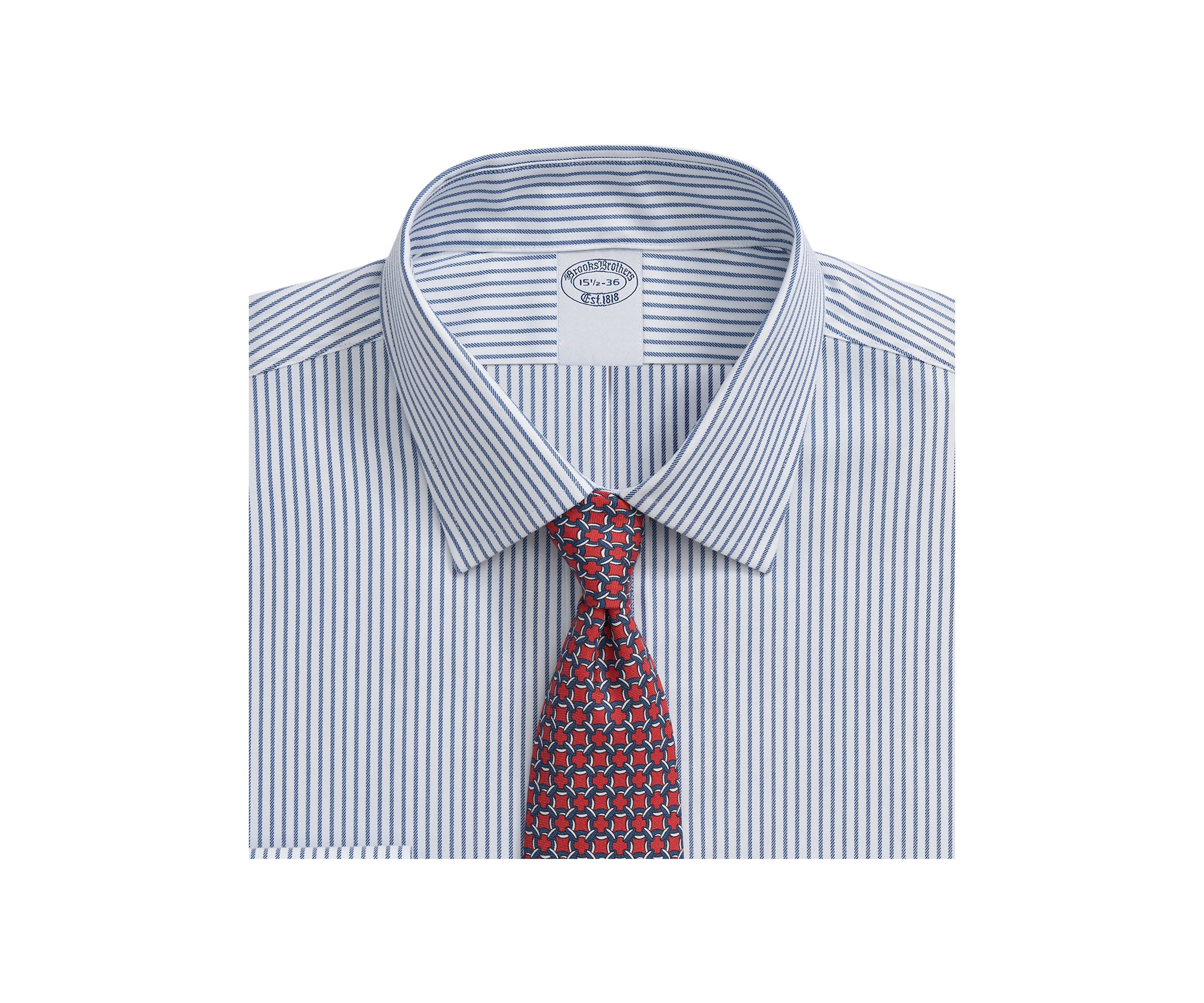 Explorer Collection Non-Iron Twill Ainsley Collar, Check Dress Shirt