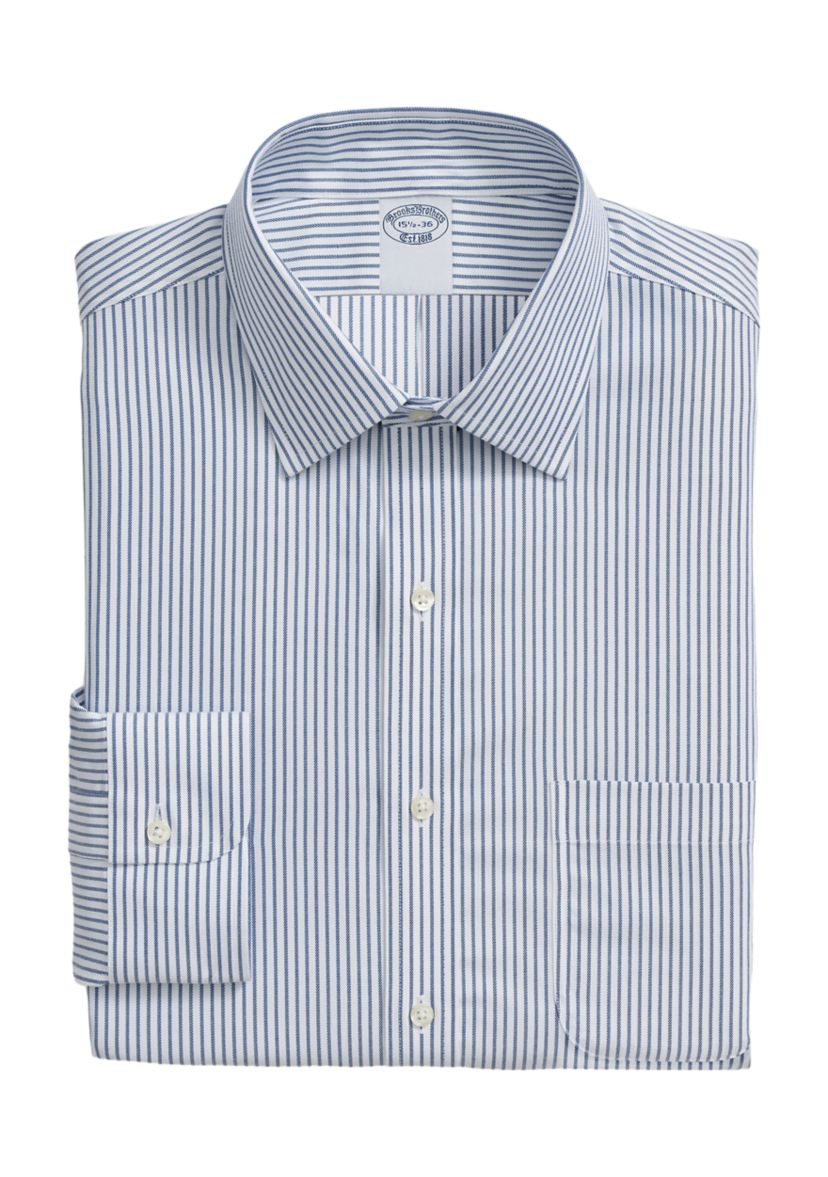 Explorer Collection Non-Iron Twill Ainsley Collar, Check Dress Shirt