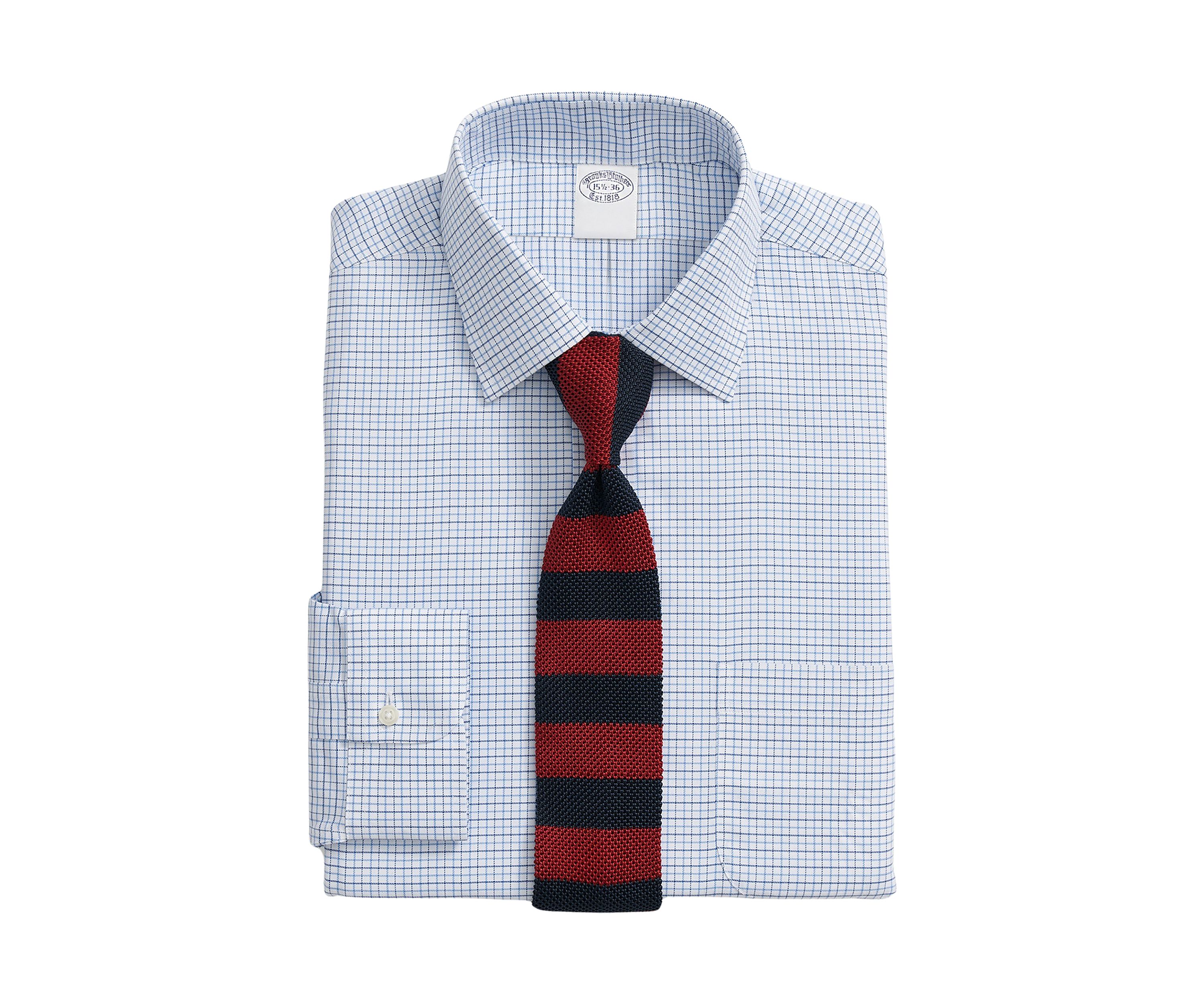 Explorer Collection Non-Iron Twill Ainsley Collar, Stripe Dress Shirt