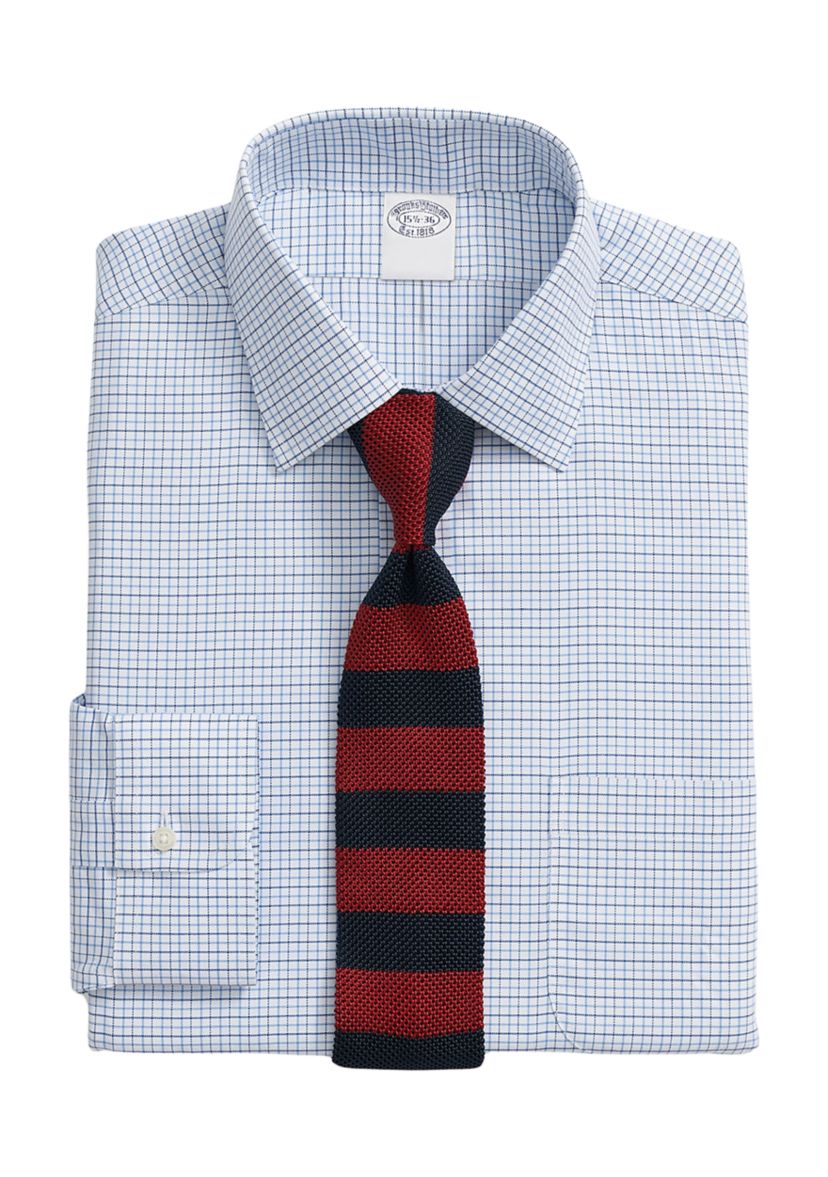Explorer Collection Non-Iron Twill Ainsley Collar, Stripe Dress Shirt