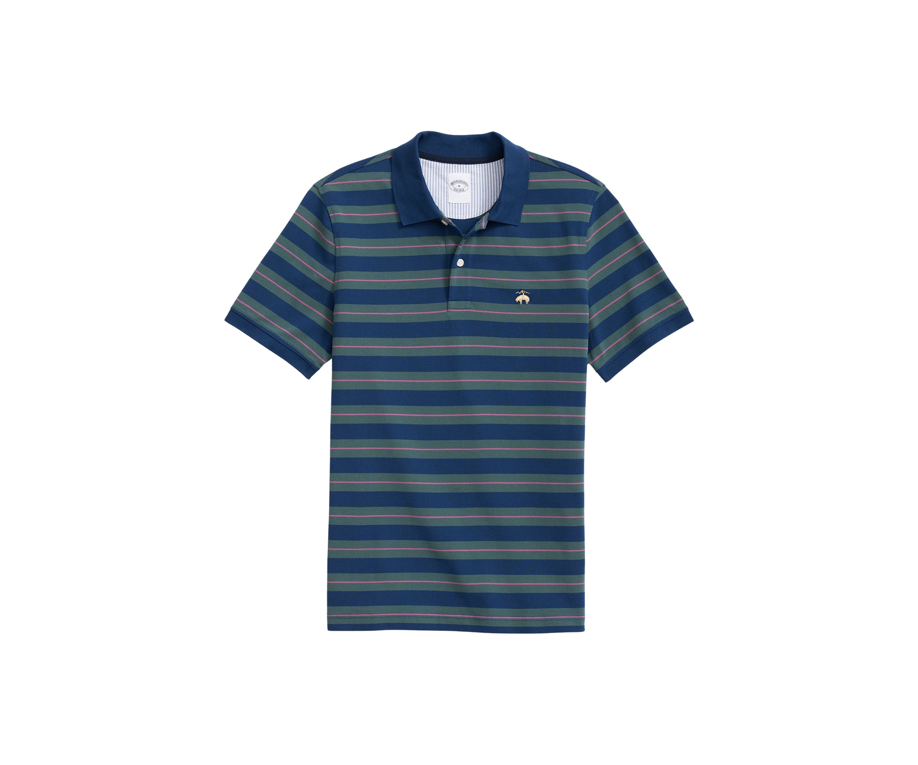 Mens Variegated Stripe Polo Shirt