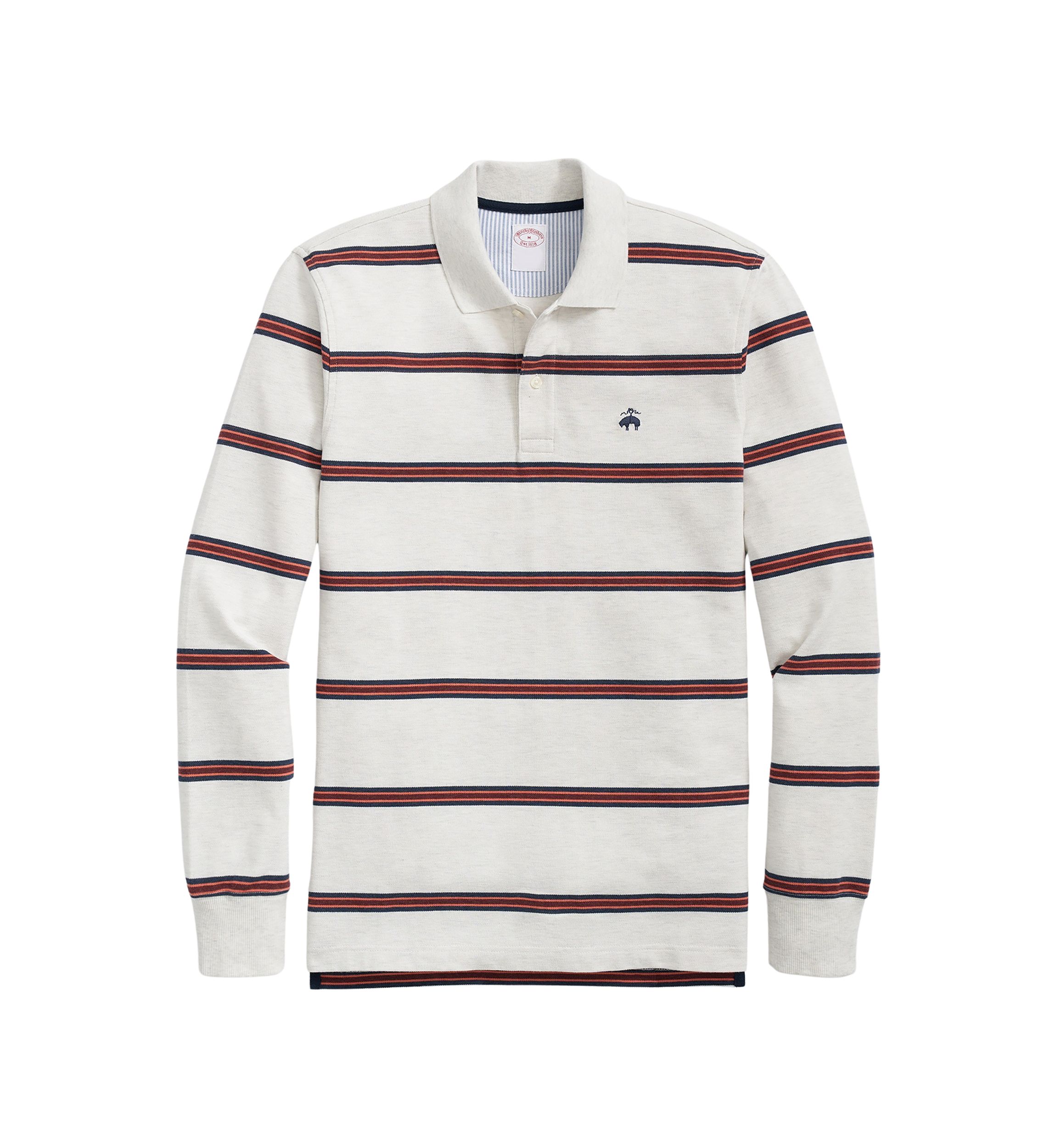 Mens Long Sleeve Piqué Knit Polo Shirt