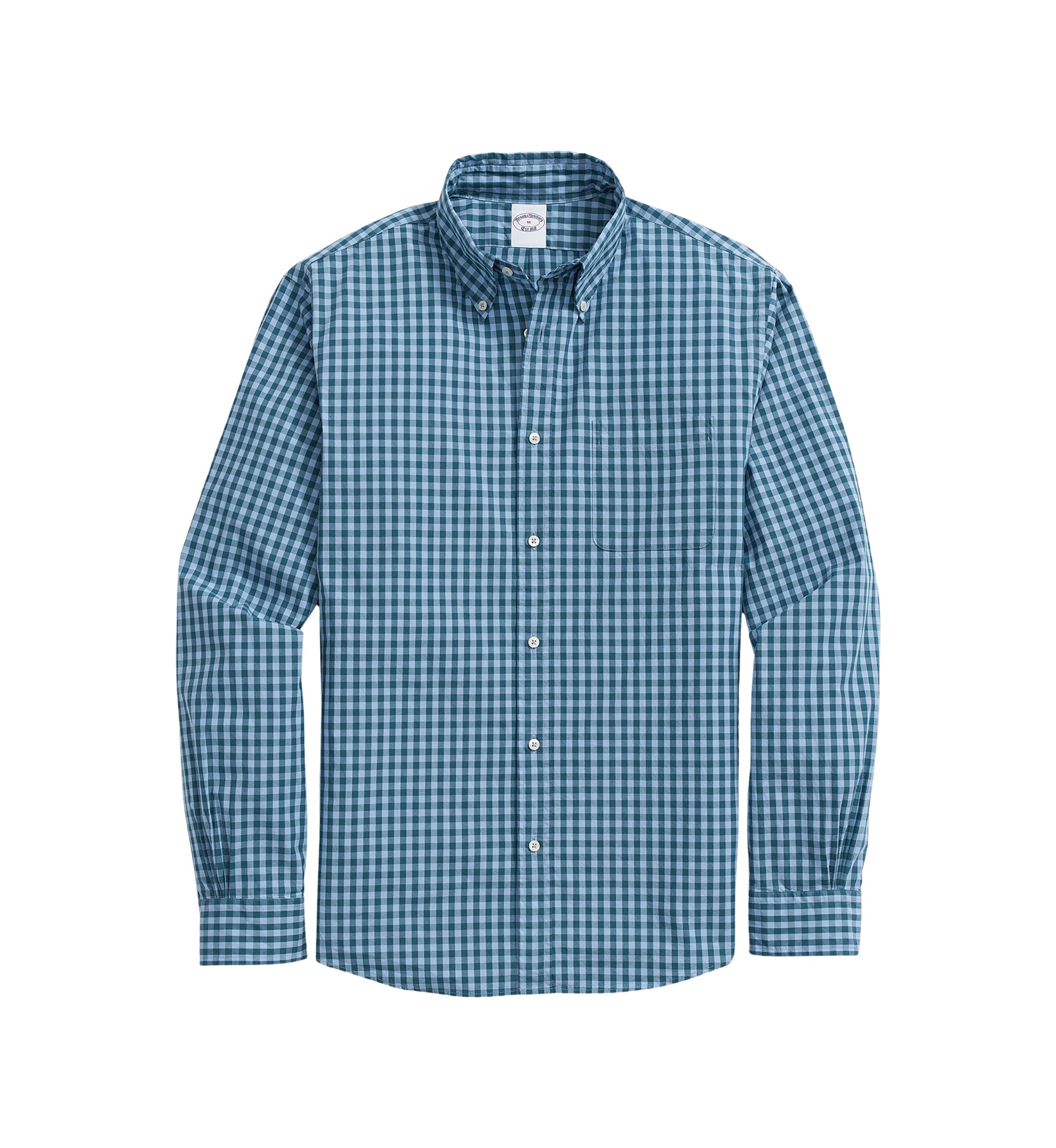 Long Sleeve Gingham Dress Shirt