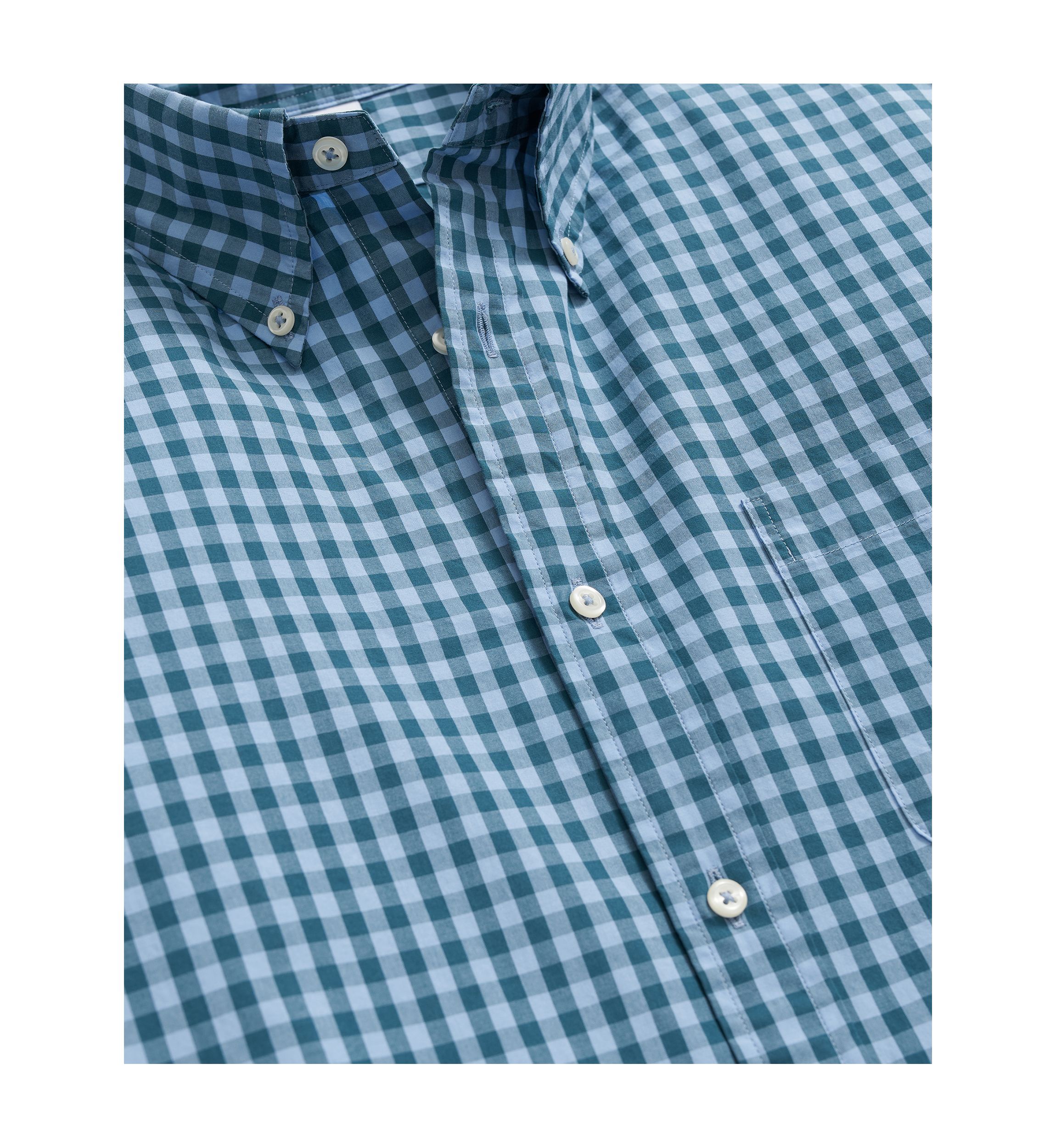 Long Sleeve Gingham Dress Shirt