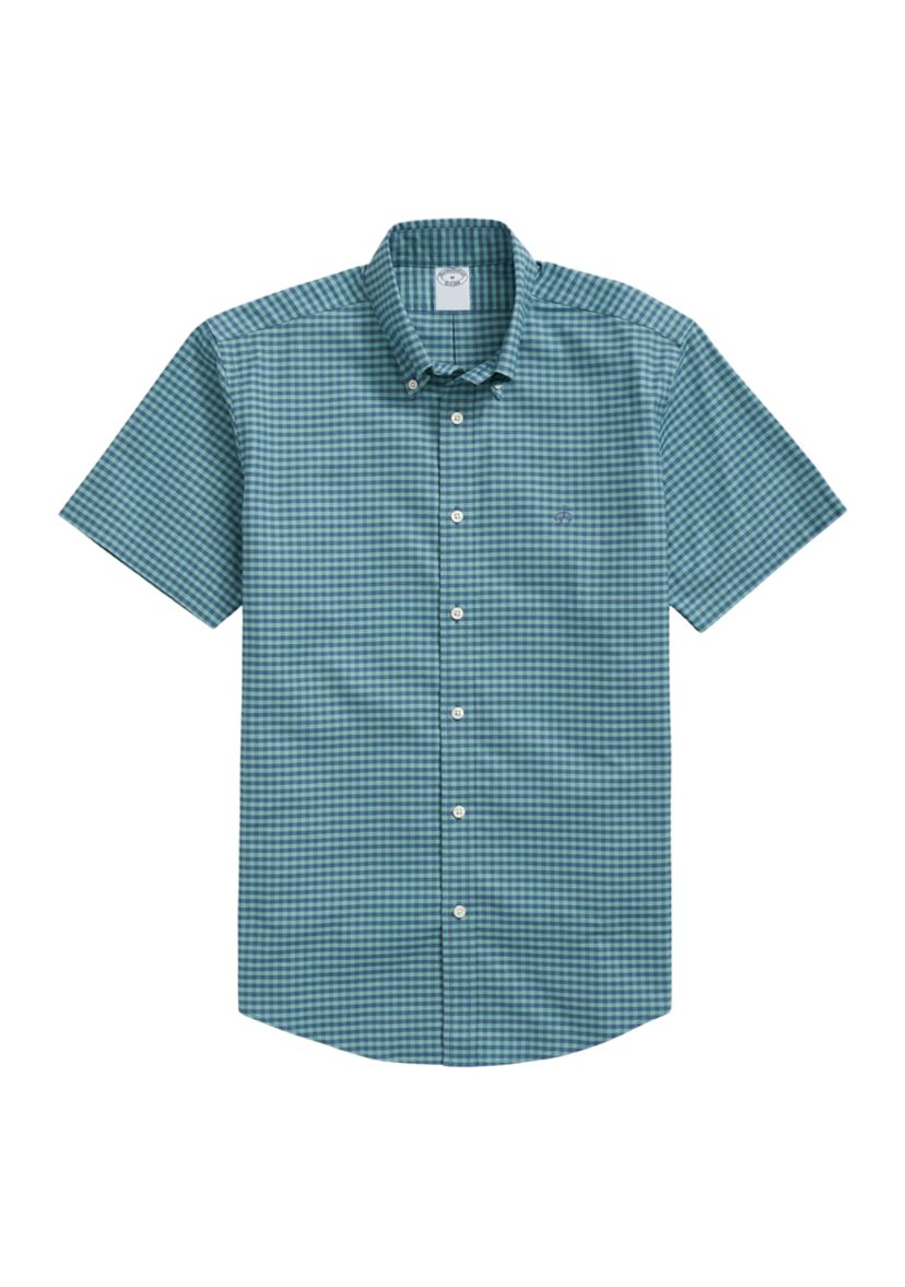 Mens Printed Oxford Button Down Shirt