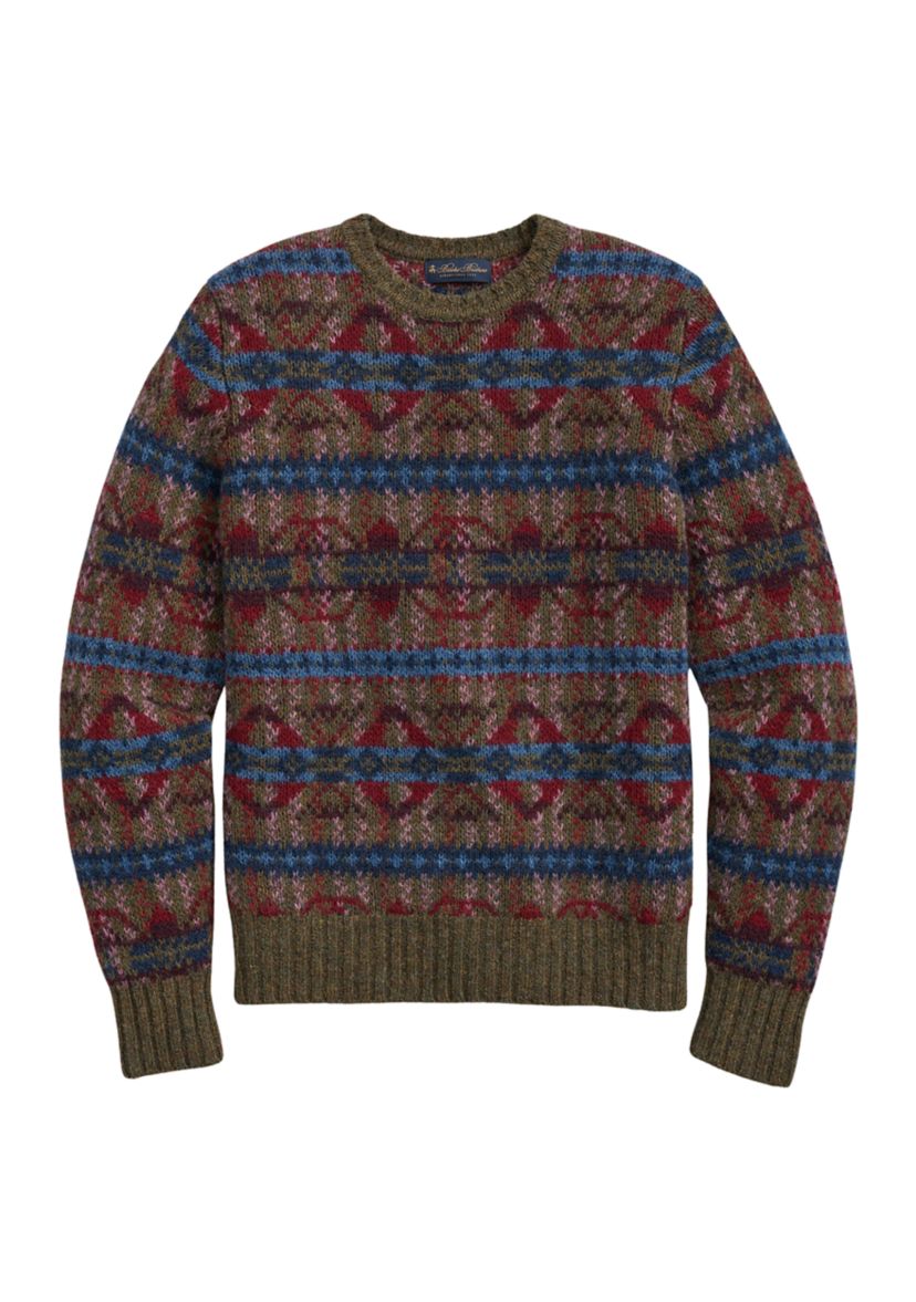 Wool Sweater in Fair Isle Jacquard