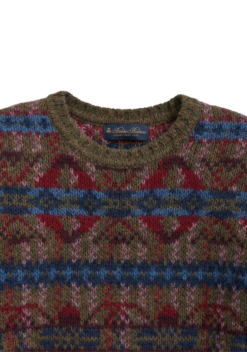 Wool Sweater in Fair Isle Jacquard