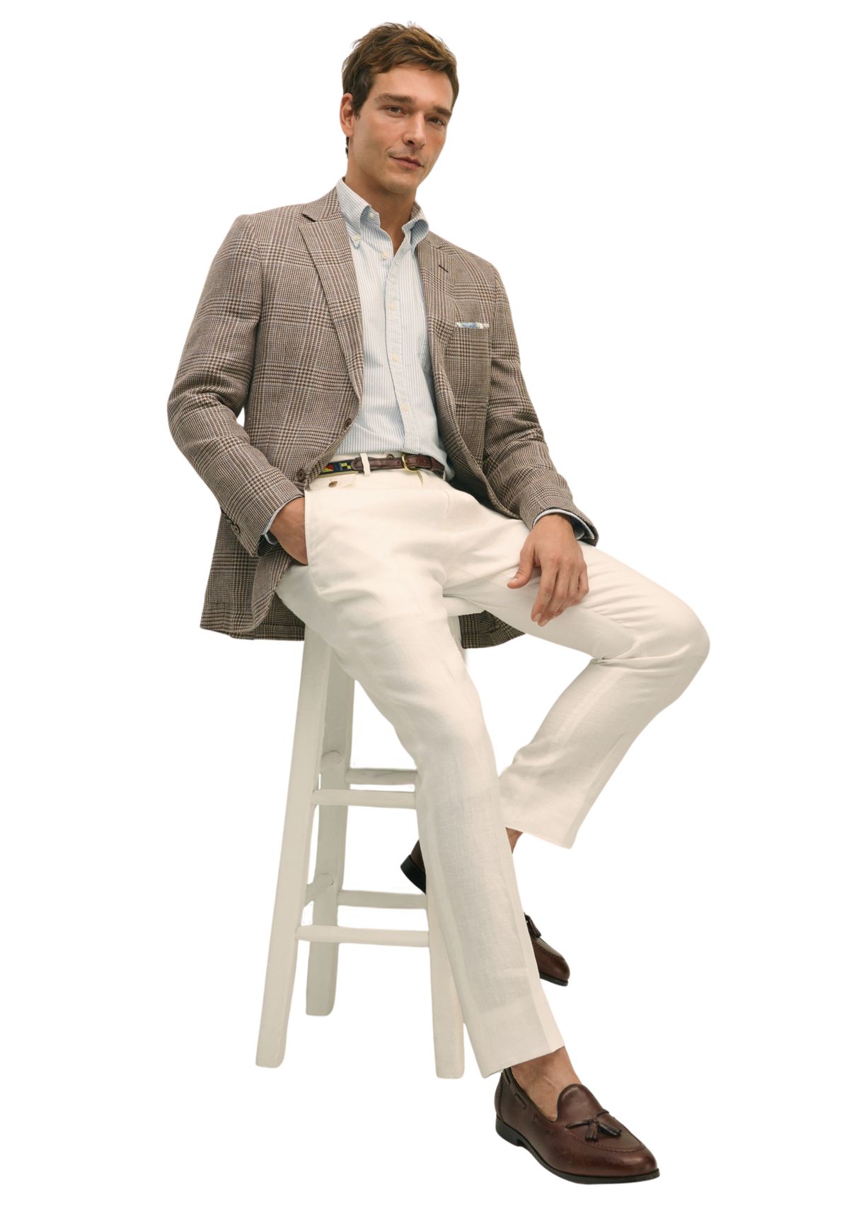 Mens Classic Fit Check 1818 Sport Coat