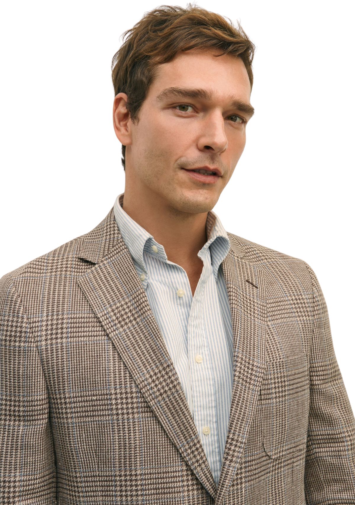 Mens Classic Fit Check 1818 Sport Coat