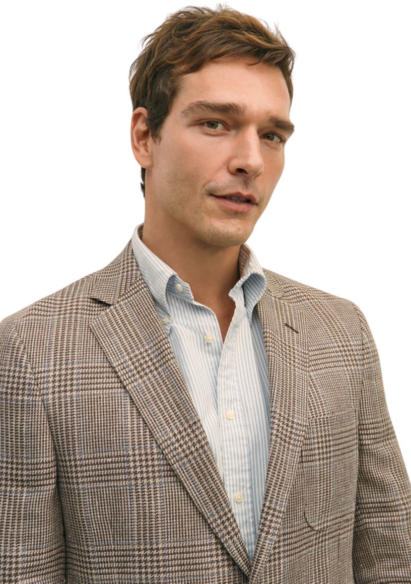 Mens Classic Fit Check 1818 Sport Coat