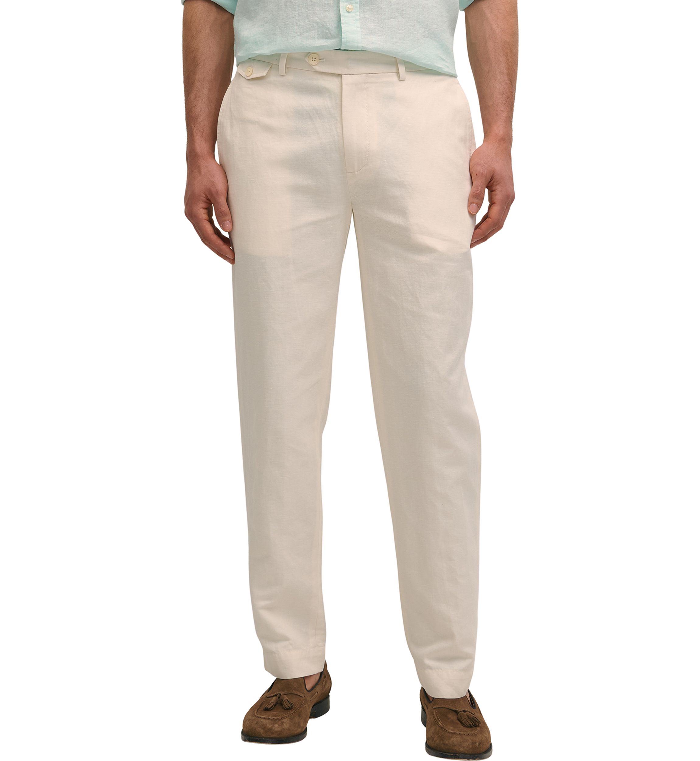 Classic Fit Linen Cotton Pants 