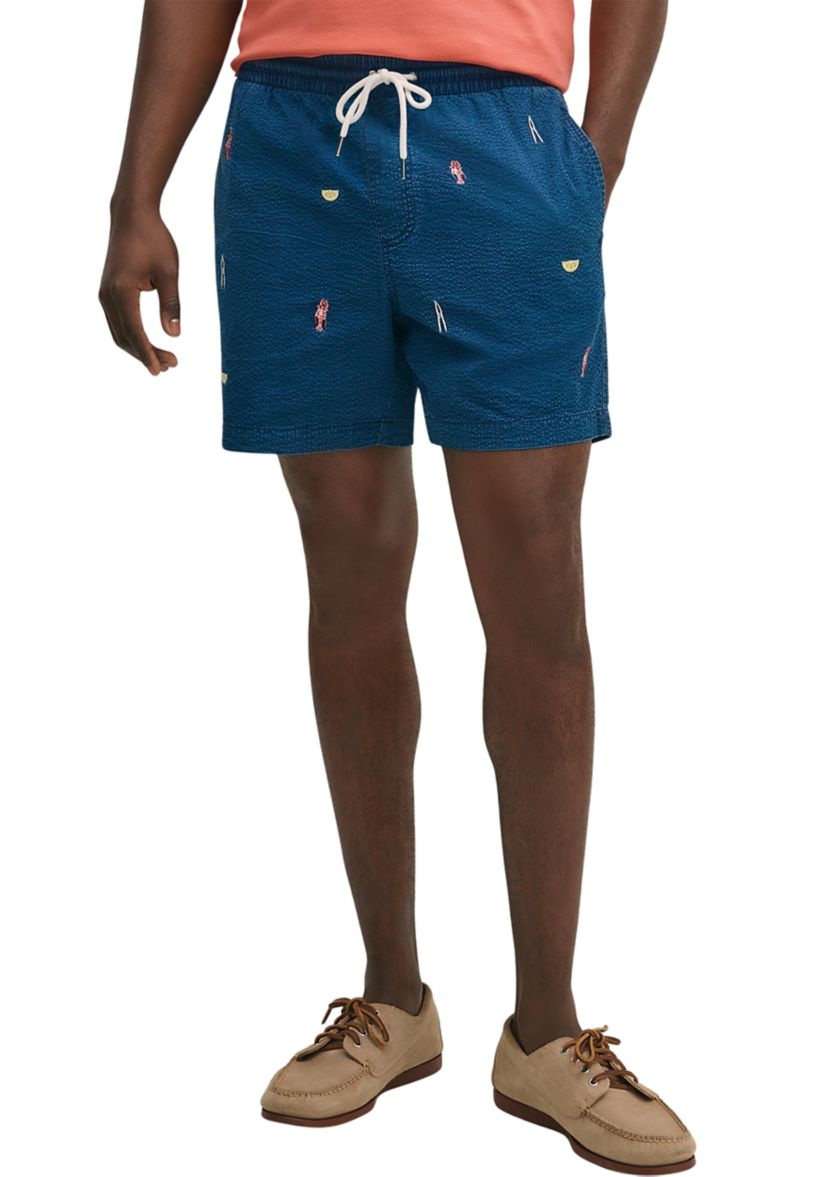   Cotton Seersucker Friday Shorts 