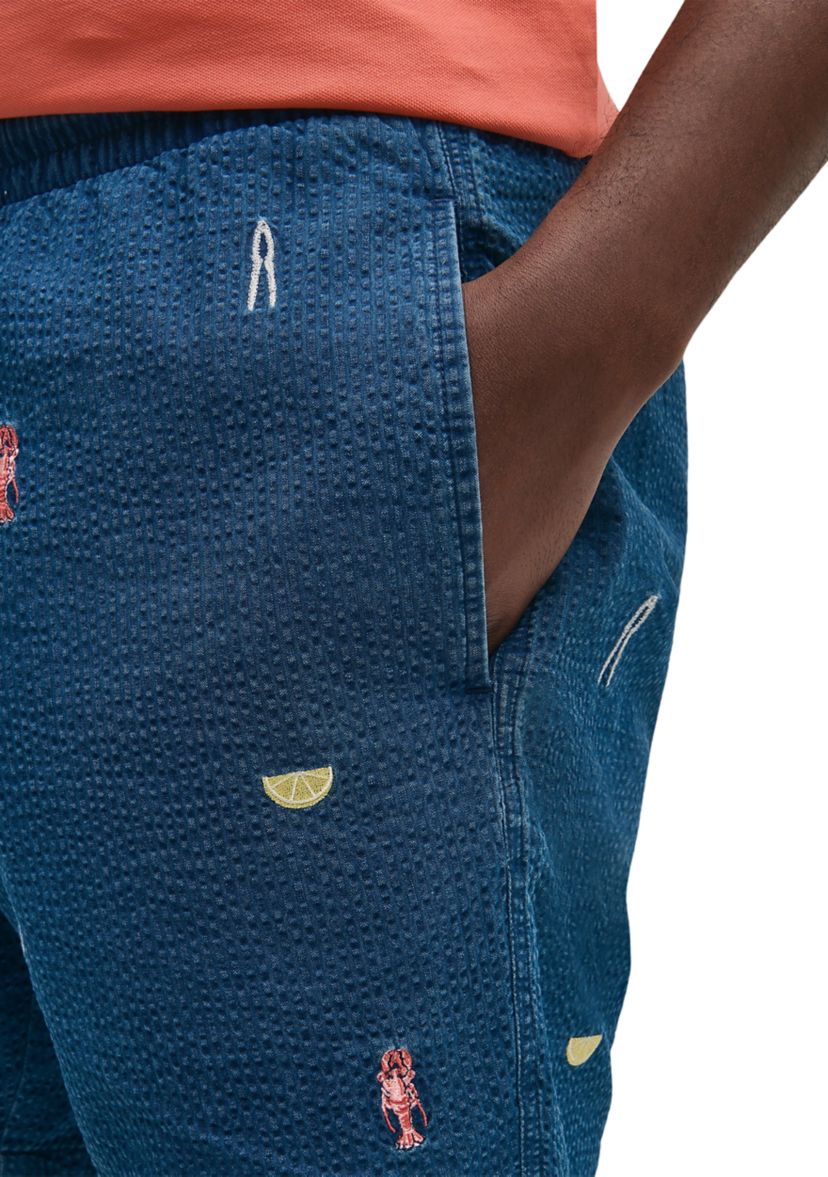   Cotton Seersucker Friday Shorts 