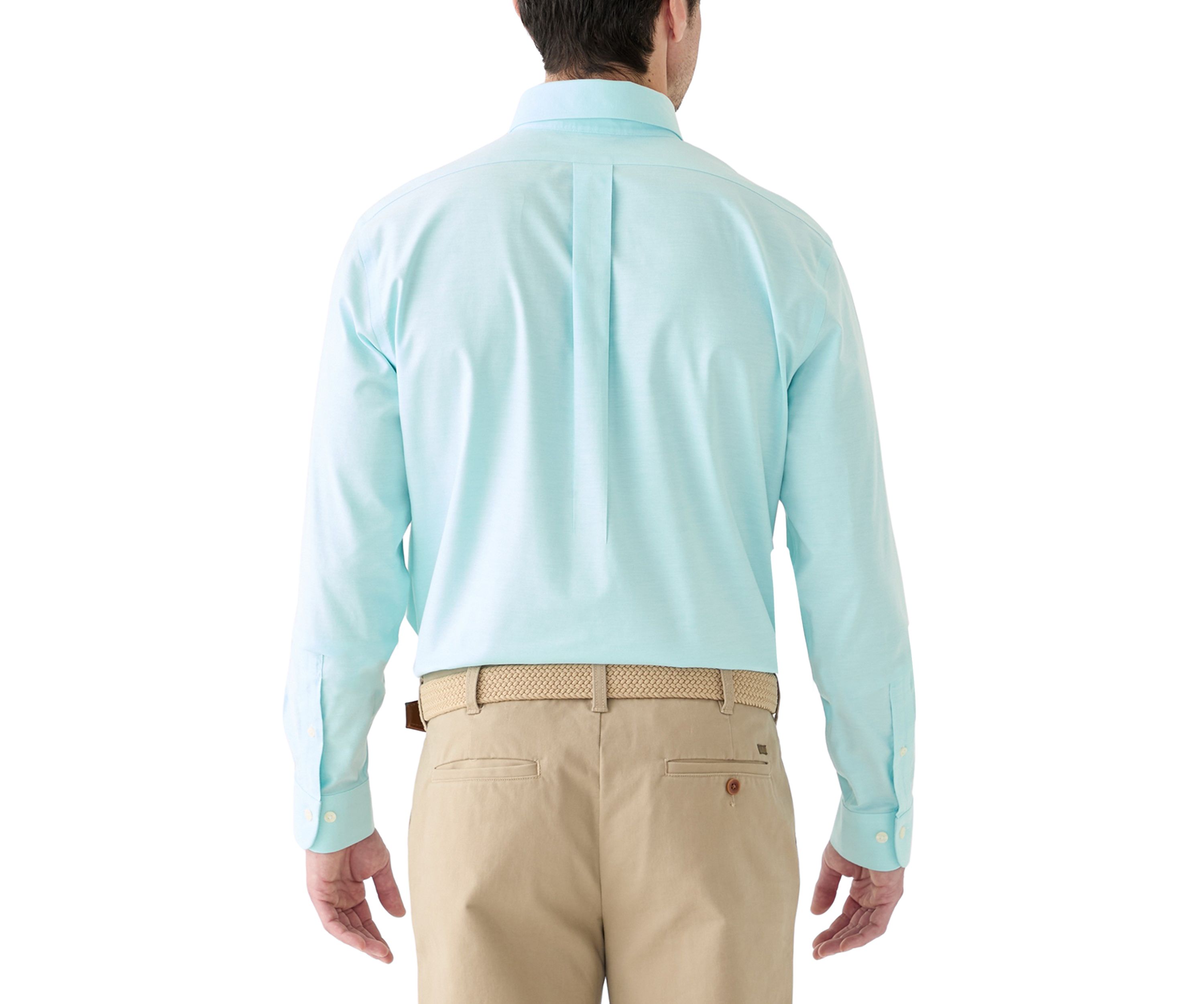 Mens Solid Oxford Button Down Shirt