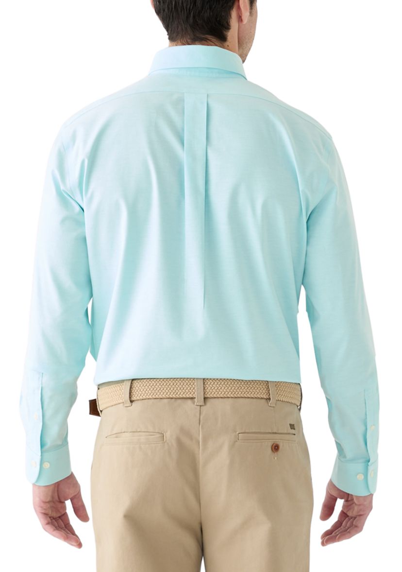 Mens Solid Oxford Button Down Shirt