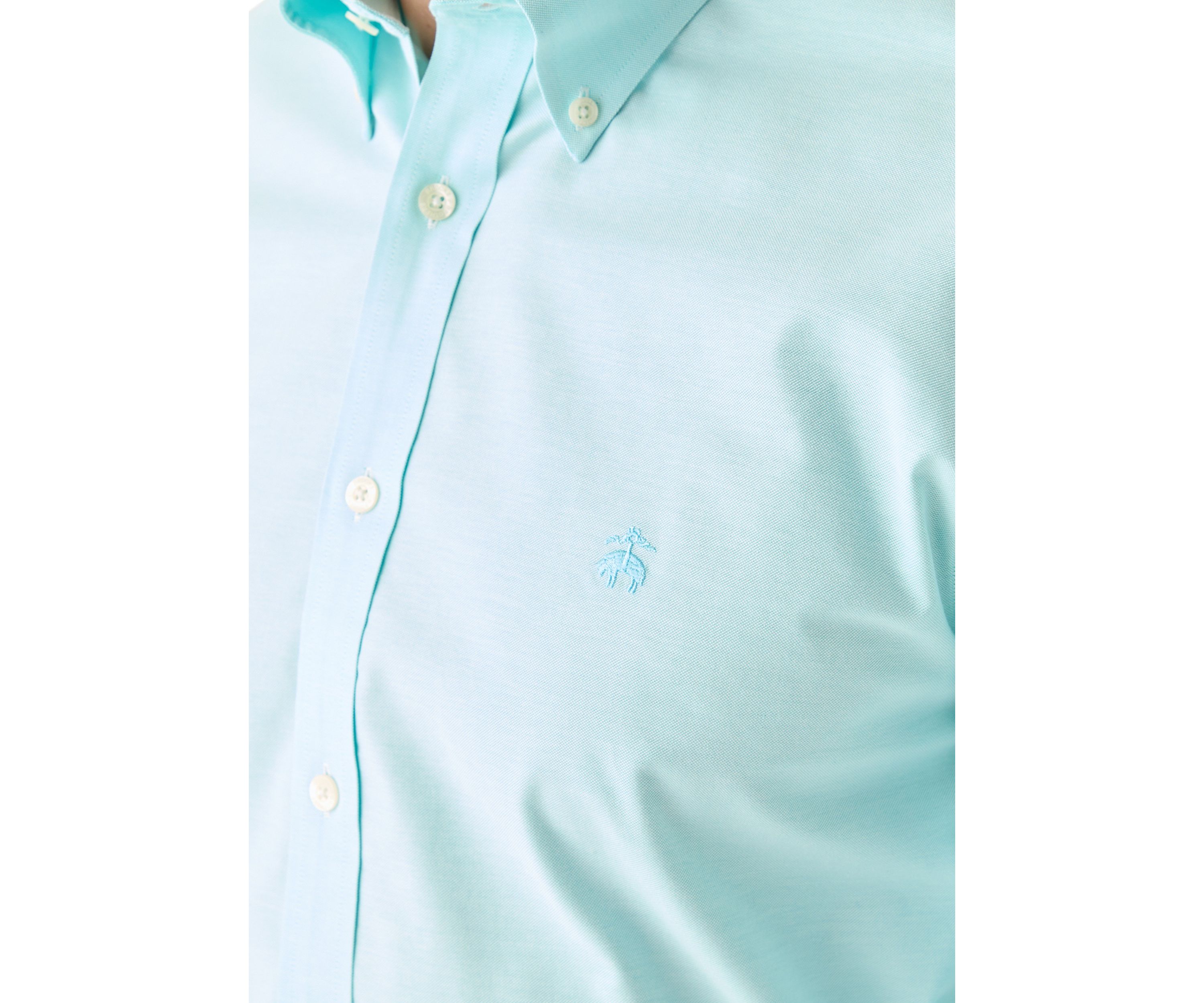 Mens Solid Oxford Button Down Shirt