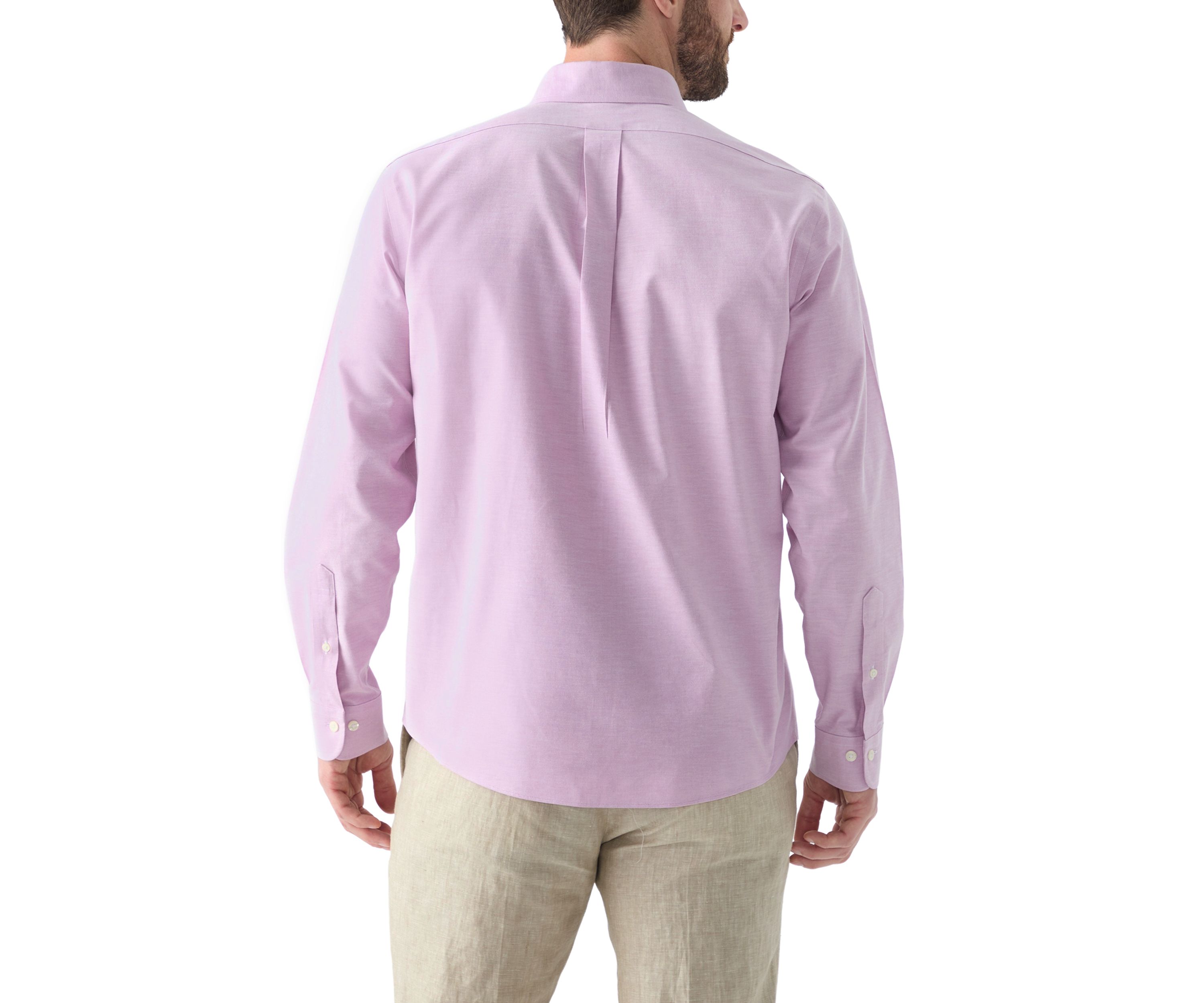 Mens Long Sleeve Stretch Oxford Shirt