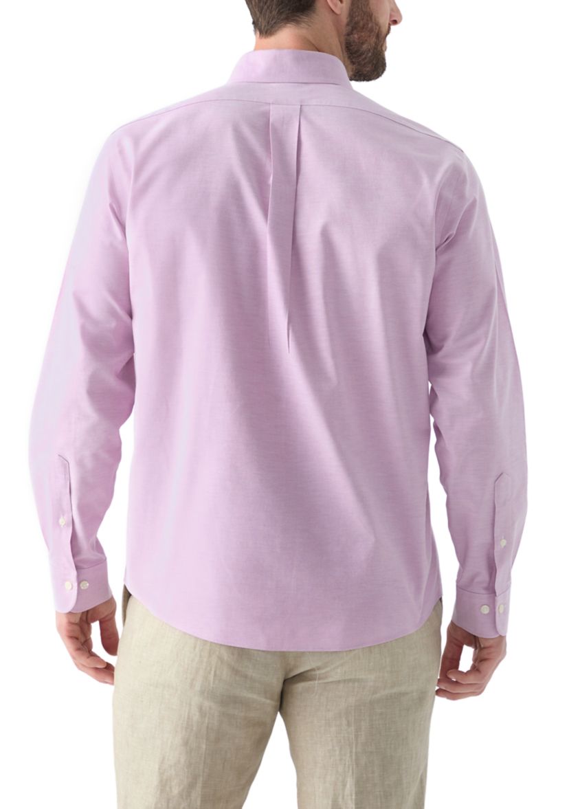 Mens Long Sleeve Stretch Oxford Shirt