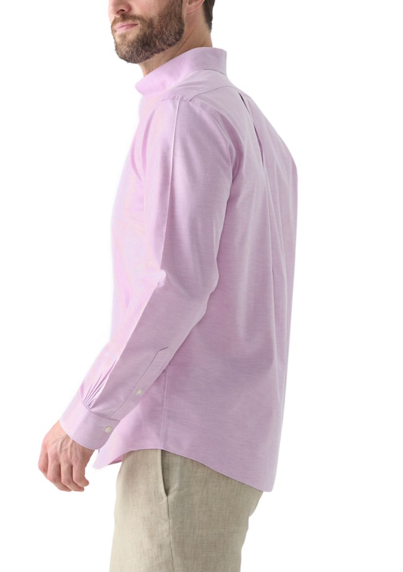 Mens Long Sleeve Stretch Oxford Shirt