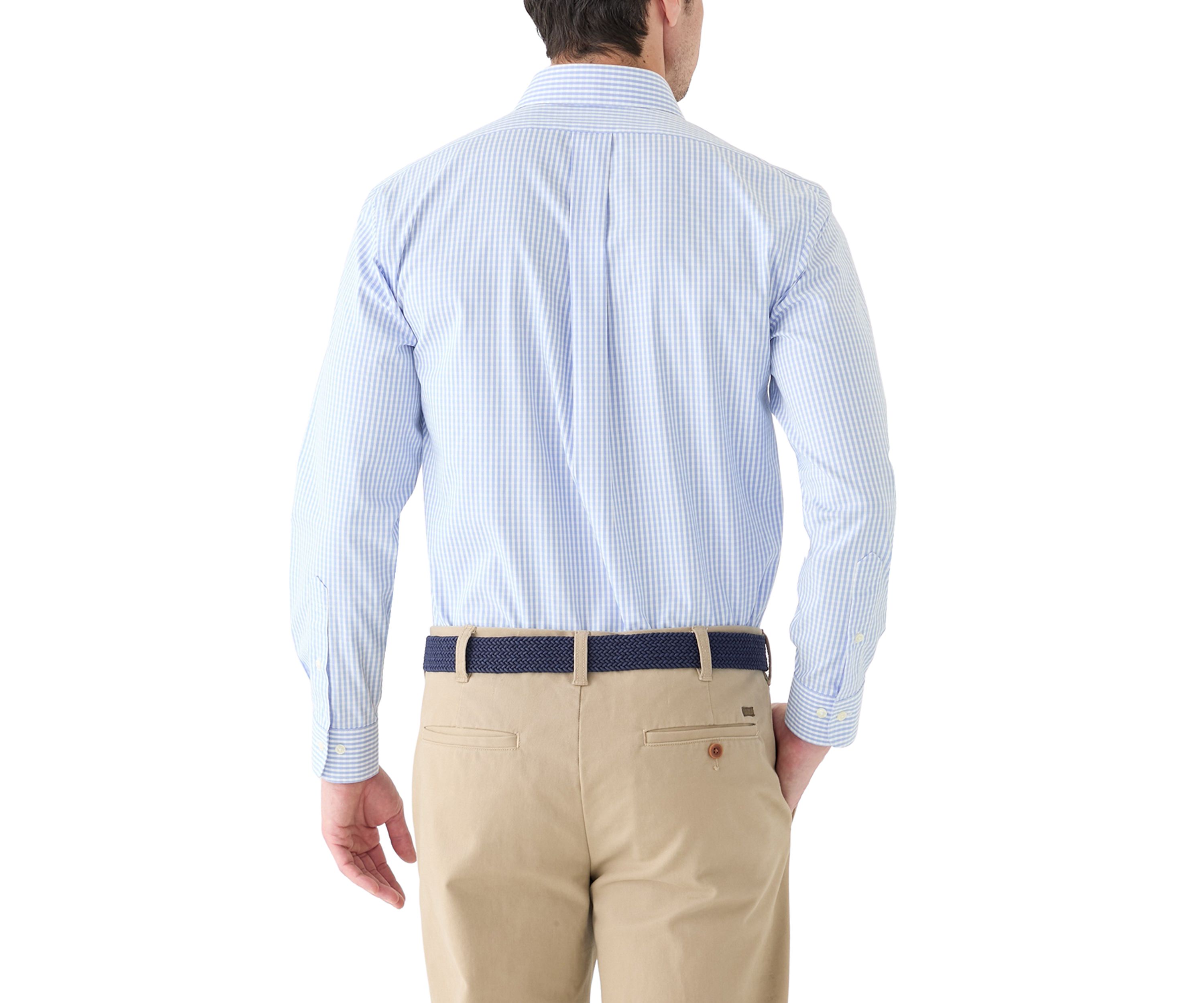 Mens Check Printed Button Down Shirt