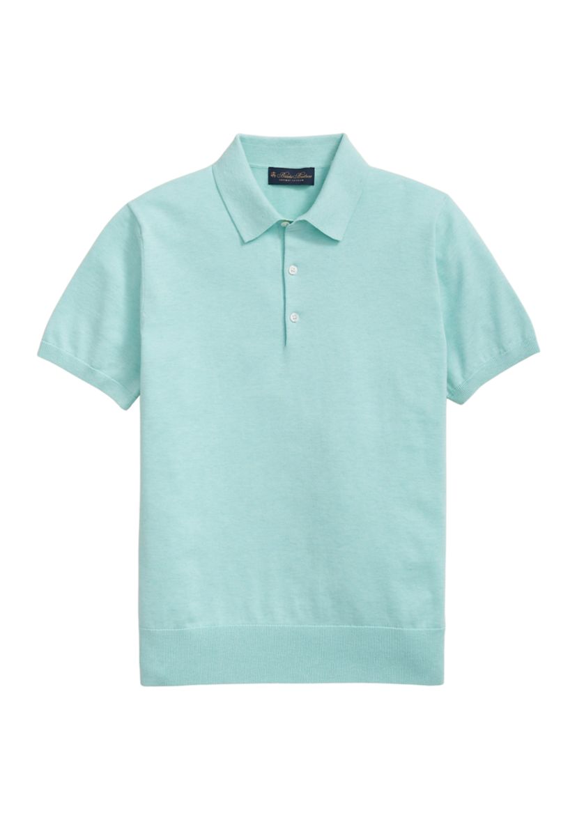 Mens Supima Cotton Short Sleeve Polo Sweater
