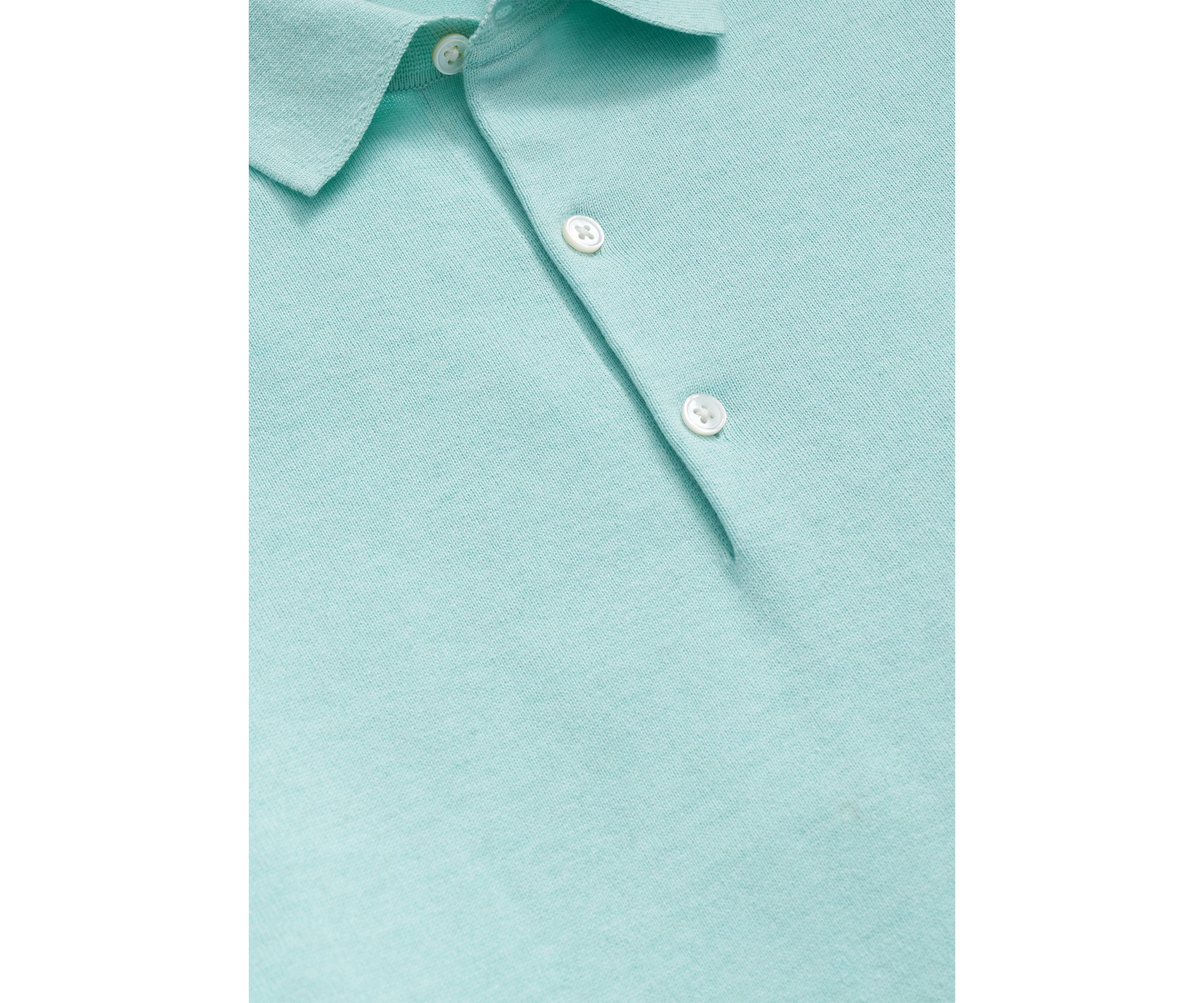 Mens Supima Cotton Short Sleeve Polo Sweater