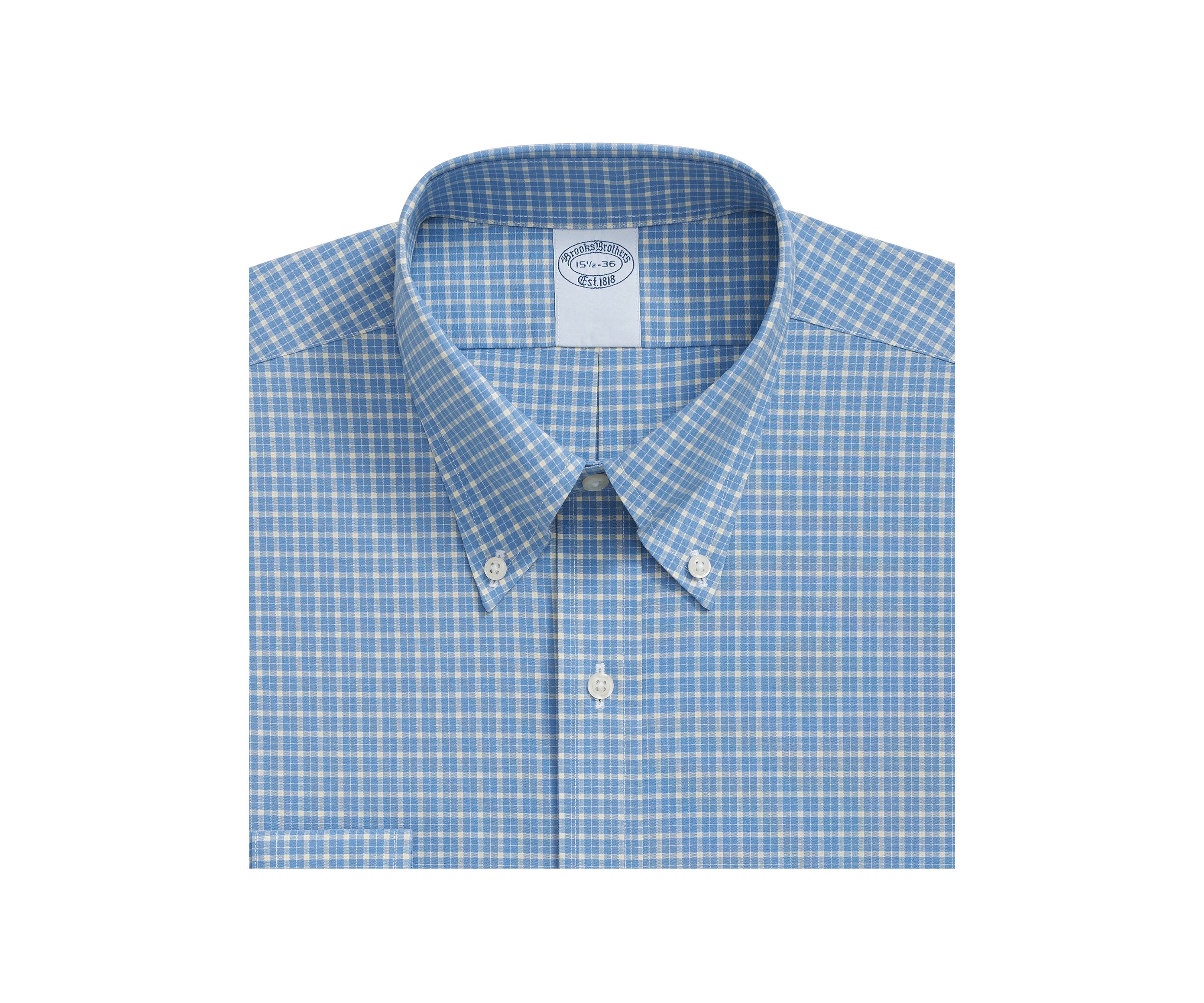 Mens Check Printed Button Down Shirt