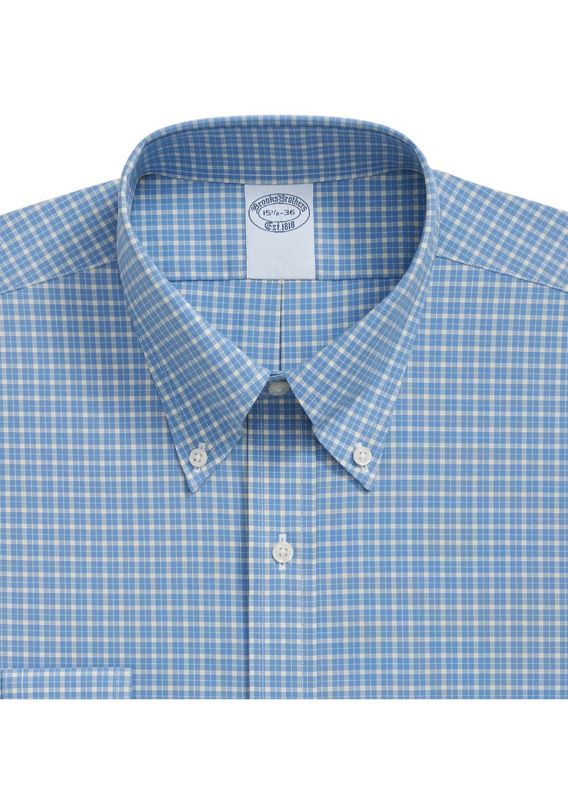 Mens Check Printed Button Down Shirt