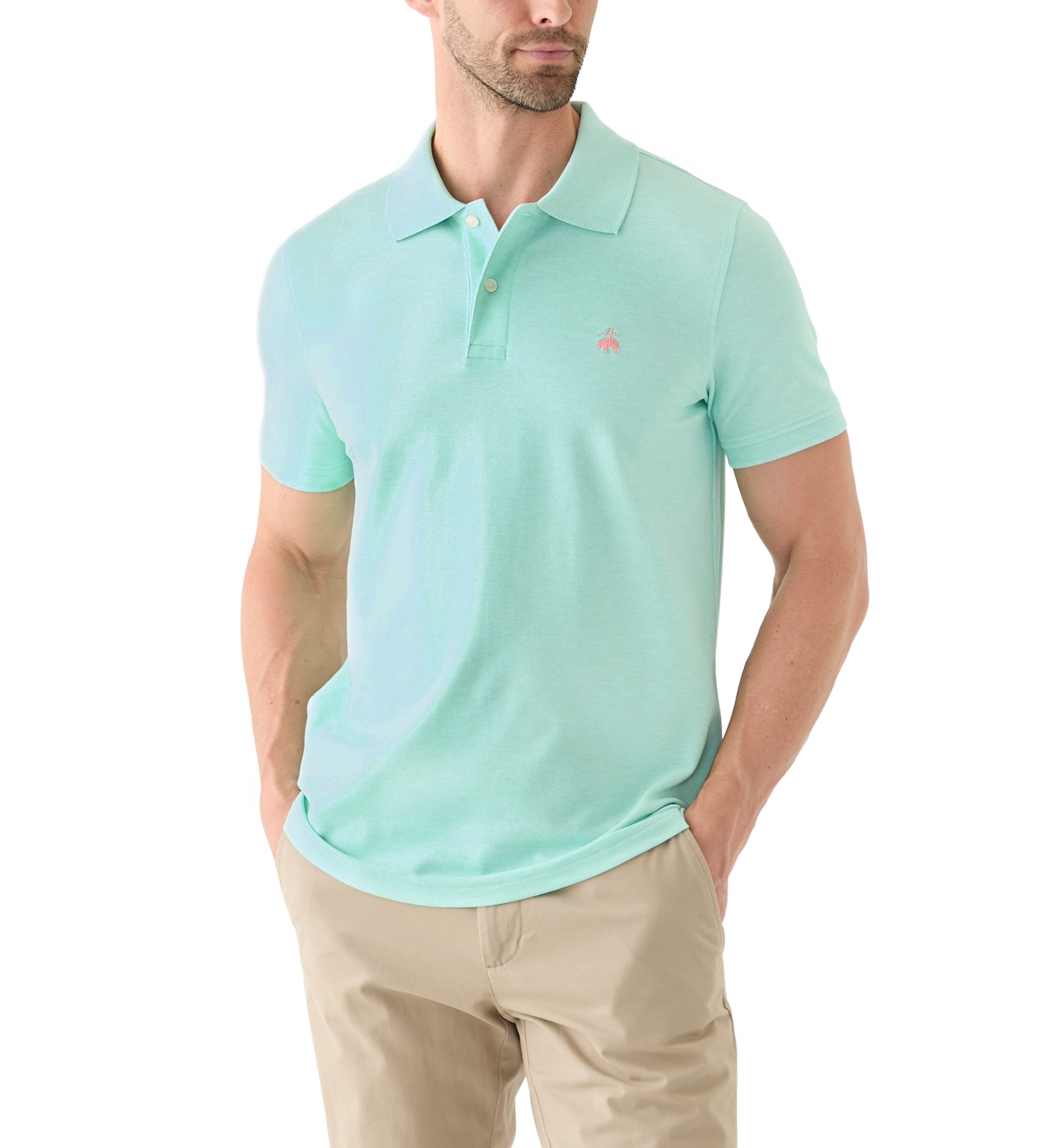 Mens Supima Cotton Stretch Piqué Polo Shirt