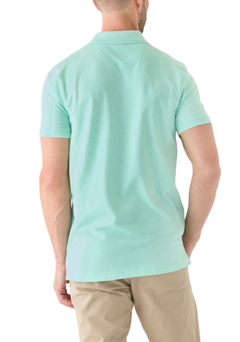 Mens Supima Cotton Stretch Piqué Polo Shirt