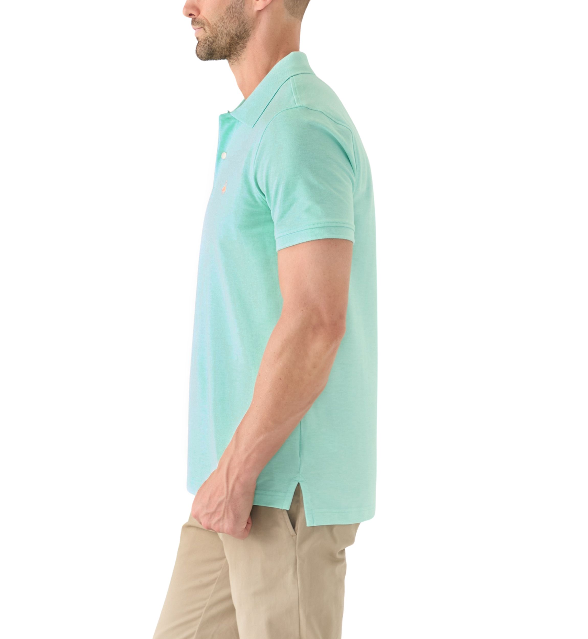 Mens Supima Cotton Stretch Piqué Polo Shirt