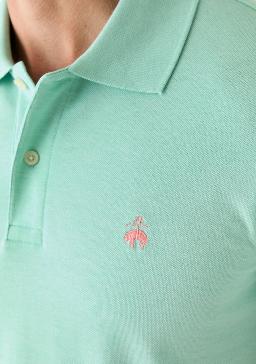 Mens Supima Cotton Stretch Piqué Polo Shirt