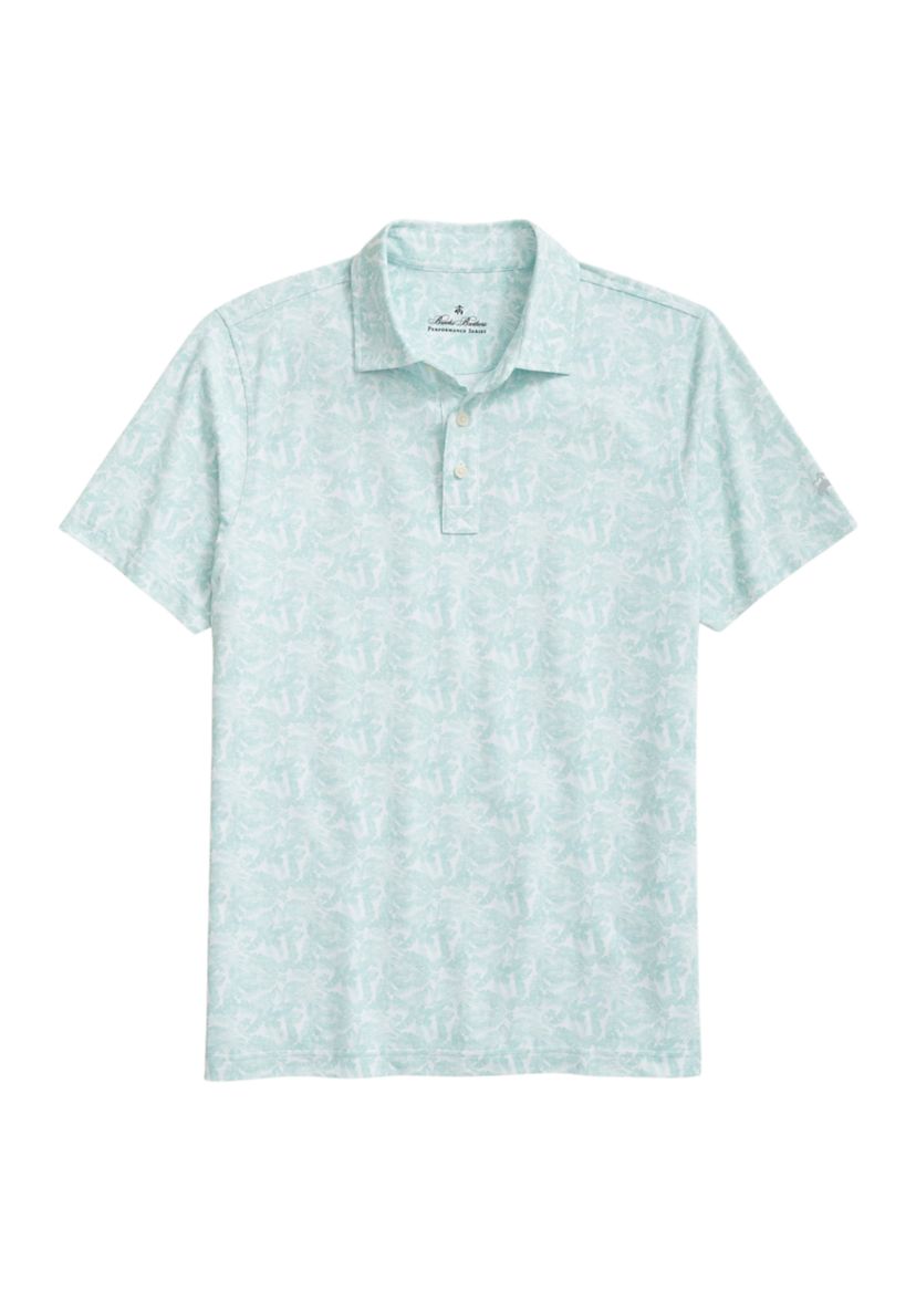Mens Performance Series Hawaiian Print Polo Shirt