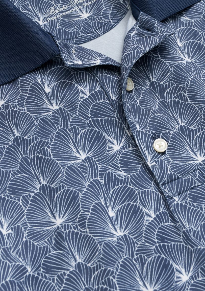 Performance Series Leaf Print Polo Shirt