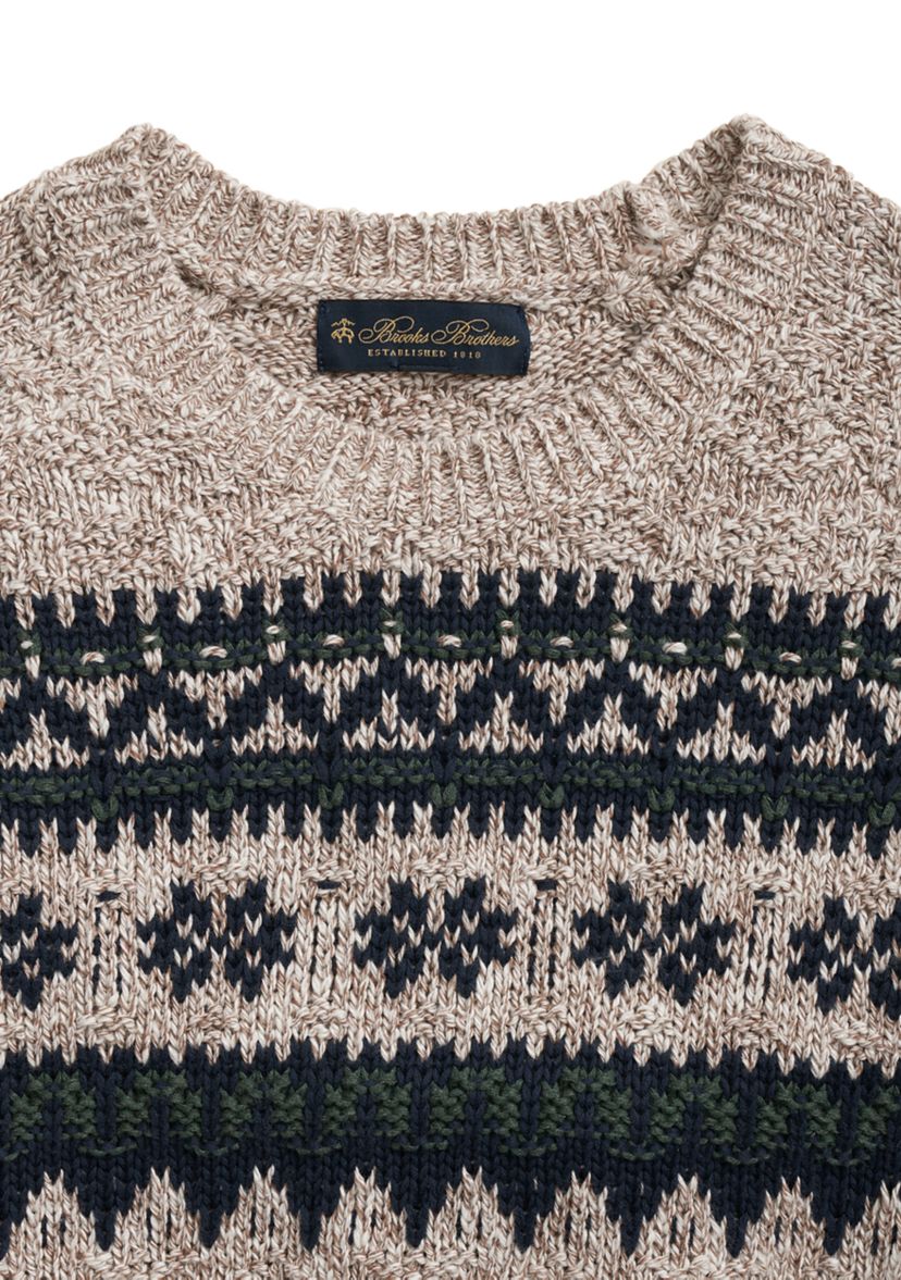 Cotton Fair Isle Sweater