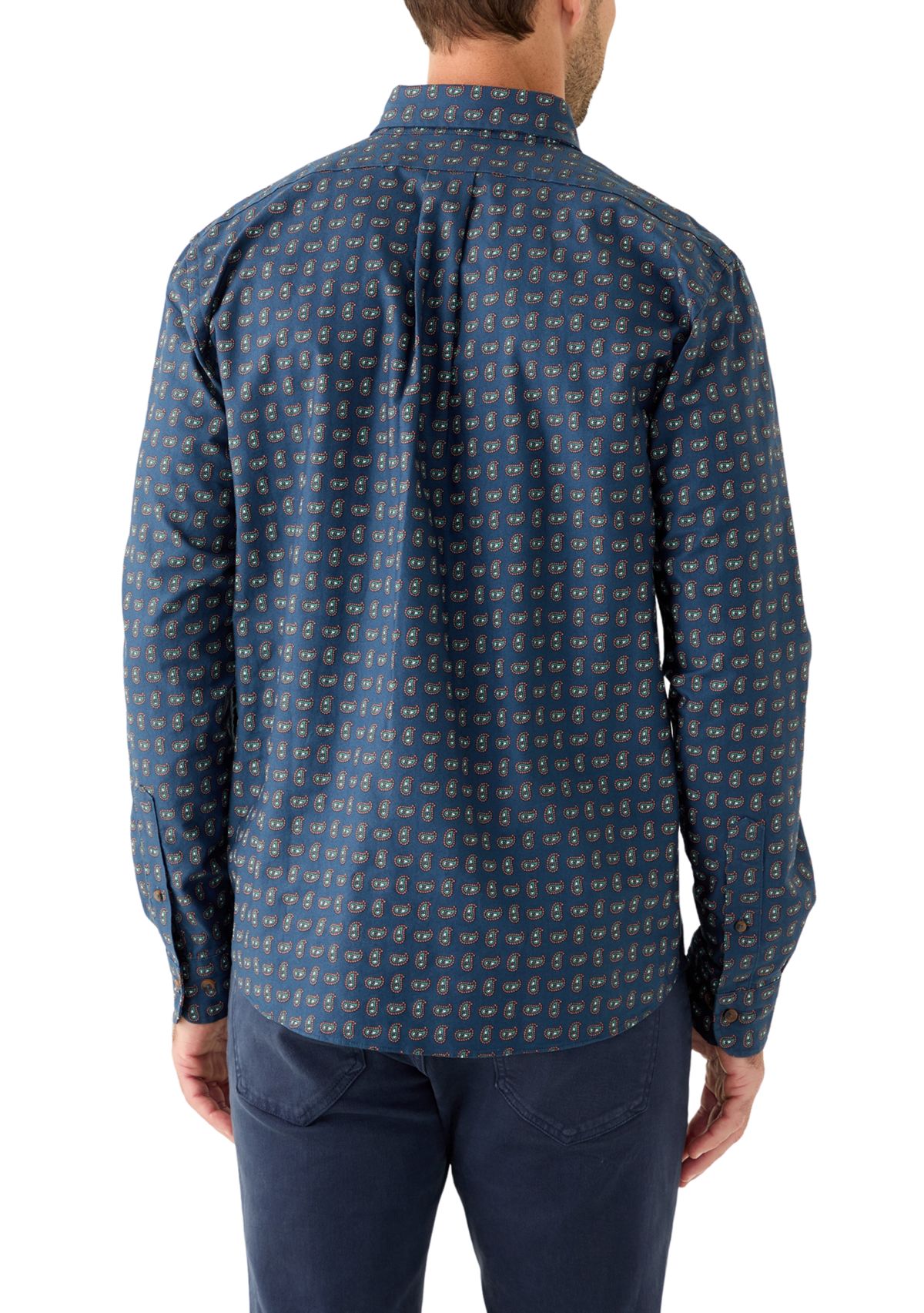 Mens Friday Shirt in Oxford Paisley Pattern