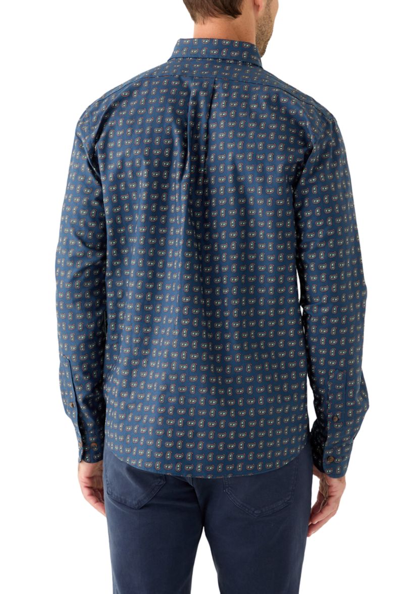 Mens Friday Shirt in Oxford Paisley Pattern