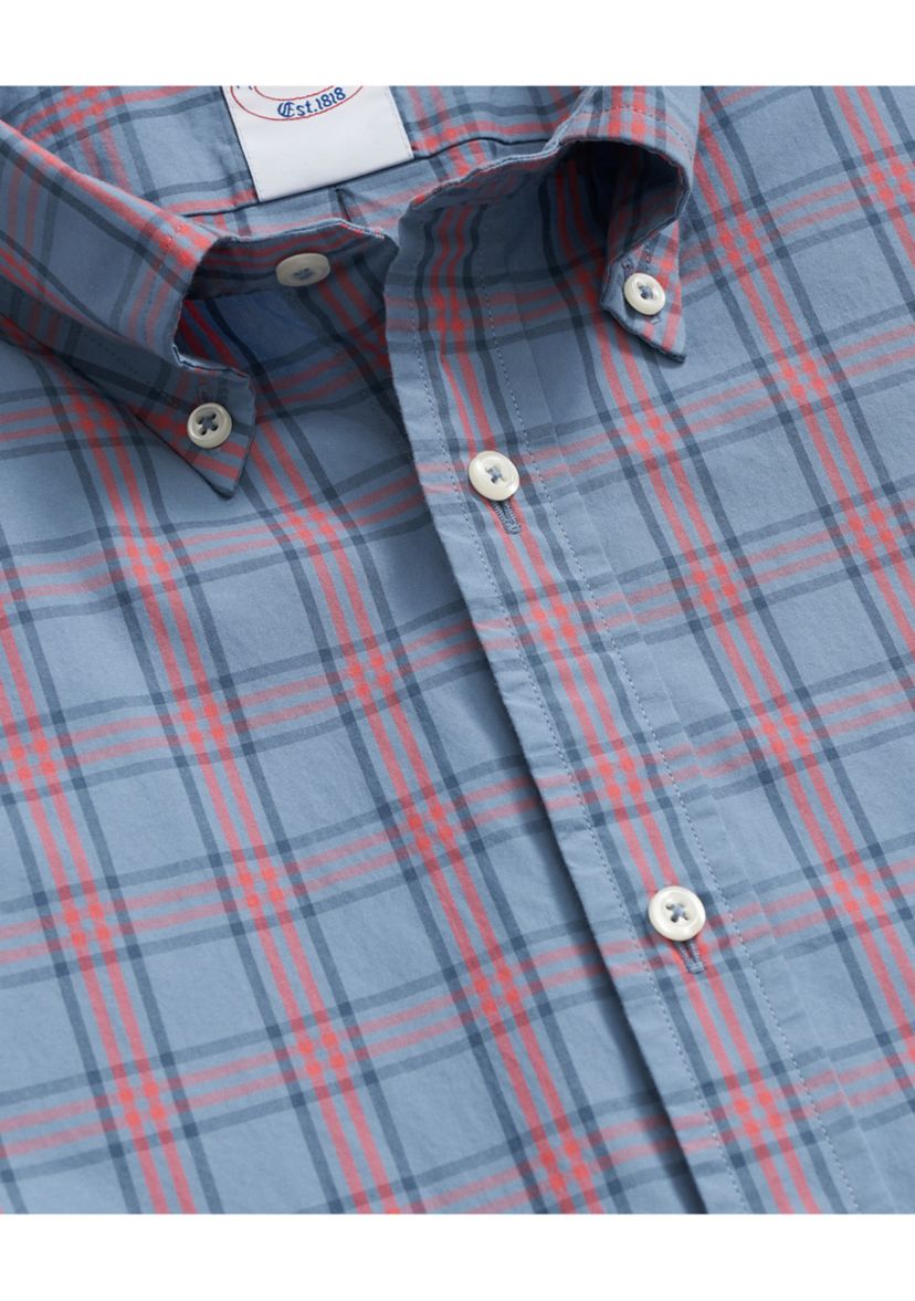 Mens Poplin Plaid Friday Shirt