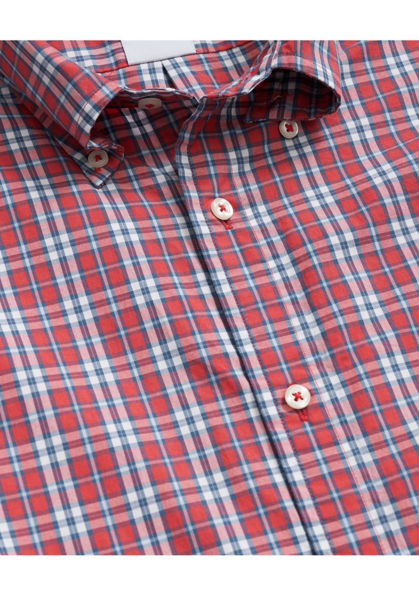 Mens Poplin Plaid Friday Shirt