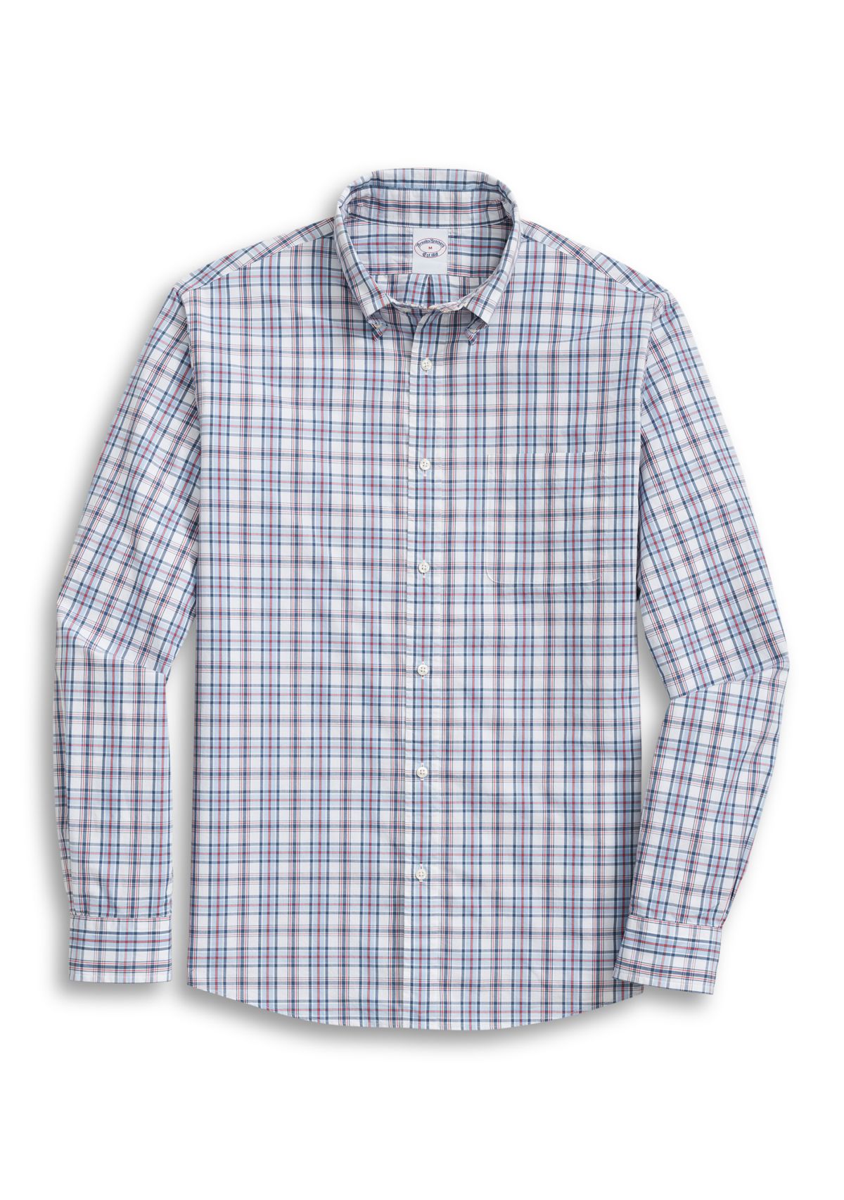 Brooks Brothers REGULAR FIT STRIPED OXFORD WITH BUTTON DOWN COLLAR - Camicia - blue/blu