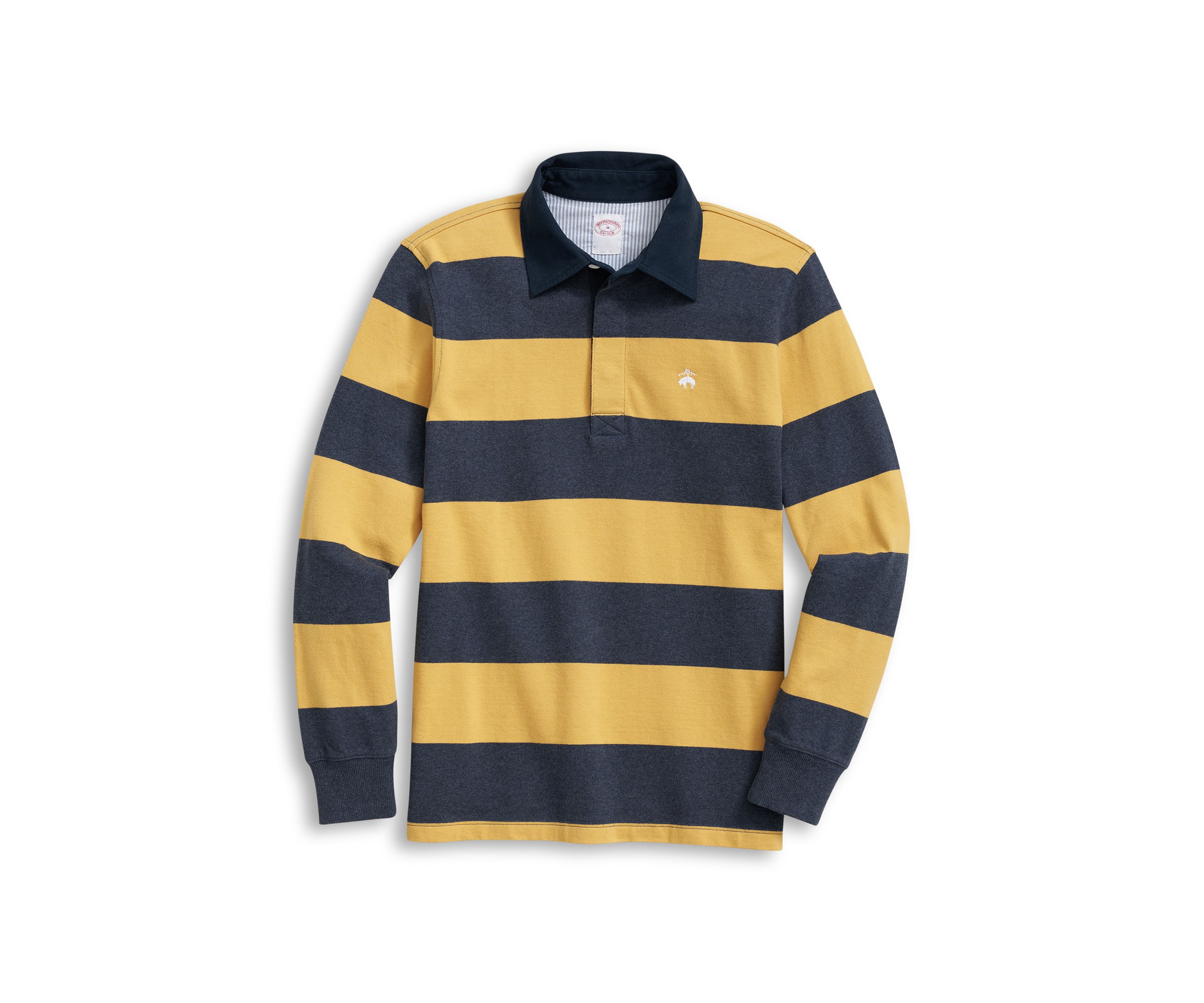 Mens Long Sleeve Knit Rugby Shirt