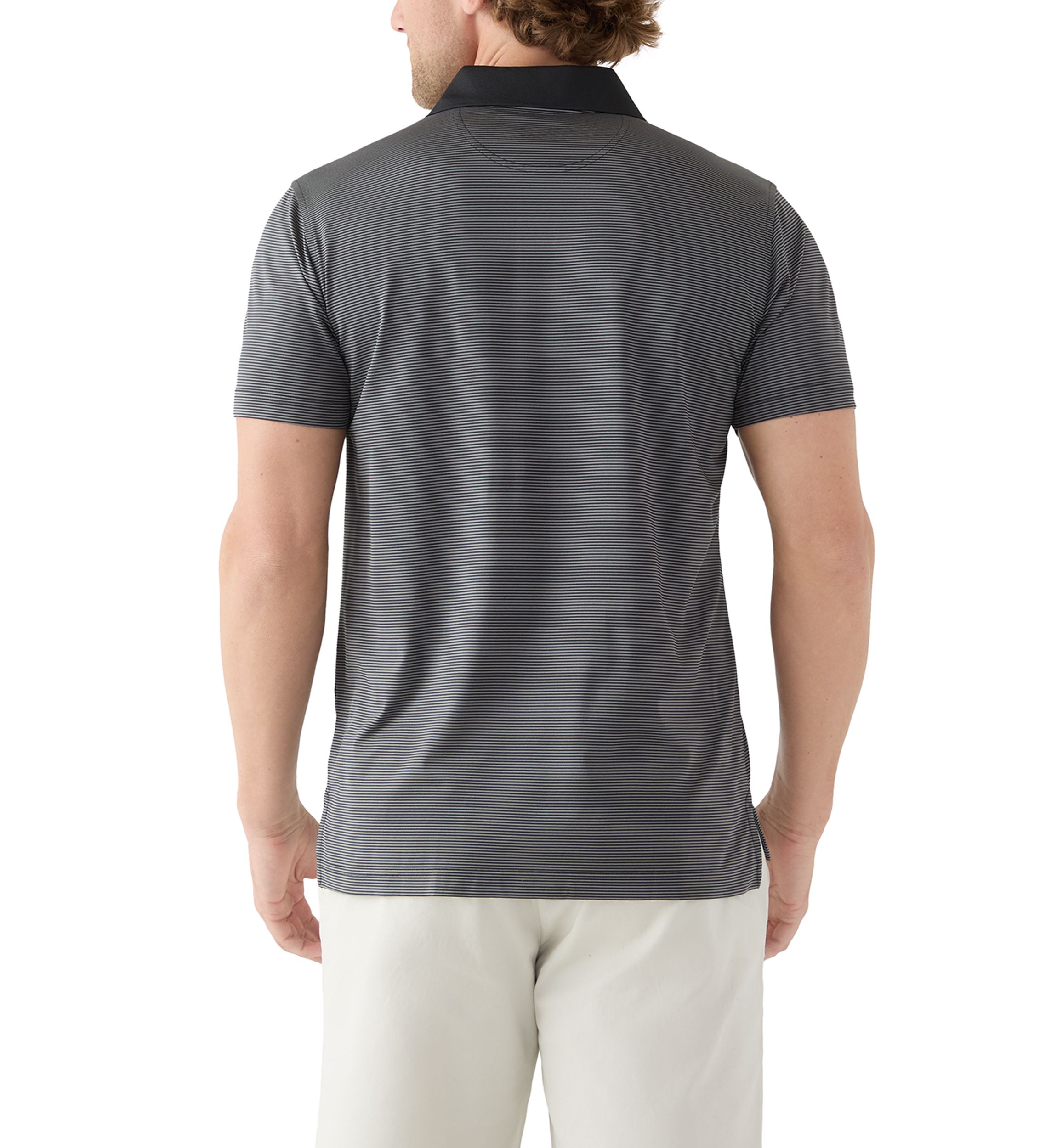 Performance Series Micro Stripe Jersey Polo Shirt