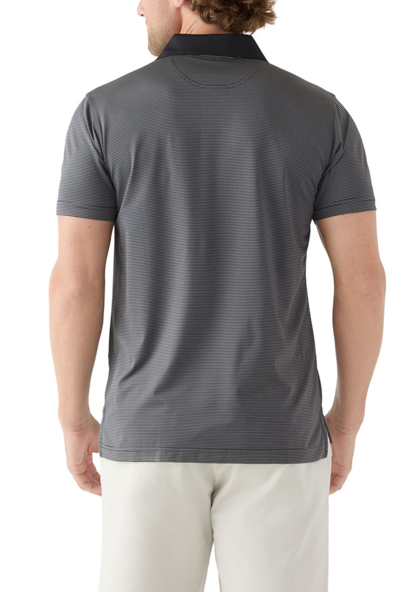 Performance Series Micro Stripe Jersey Polo Shirt
