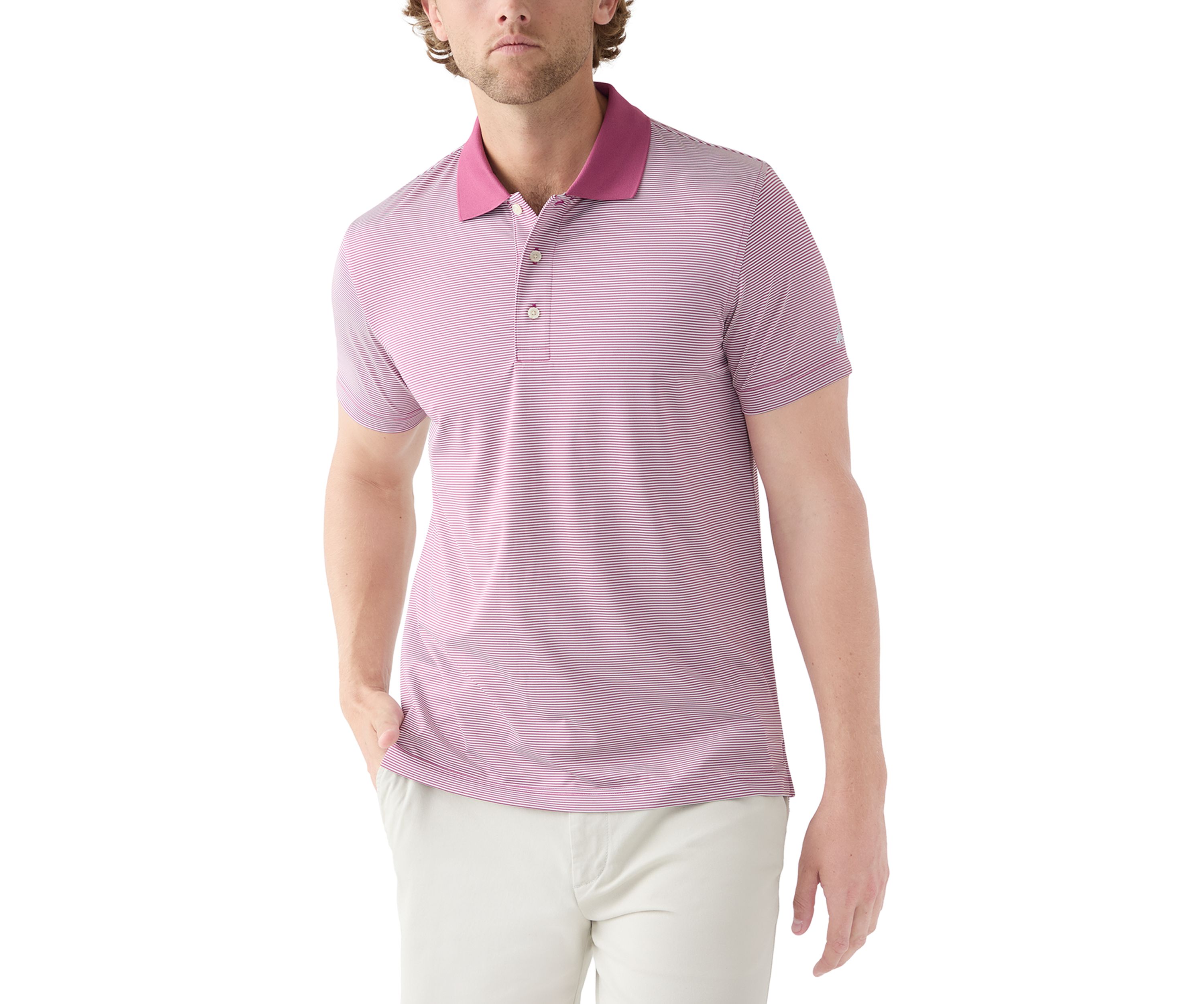 Performance Series Micro Stripe Jersey Polo Shirt