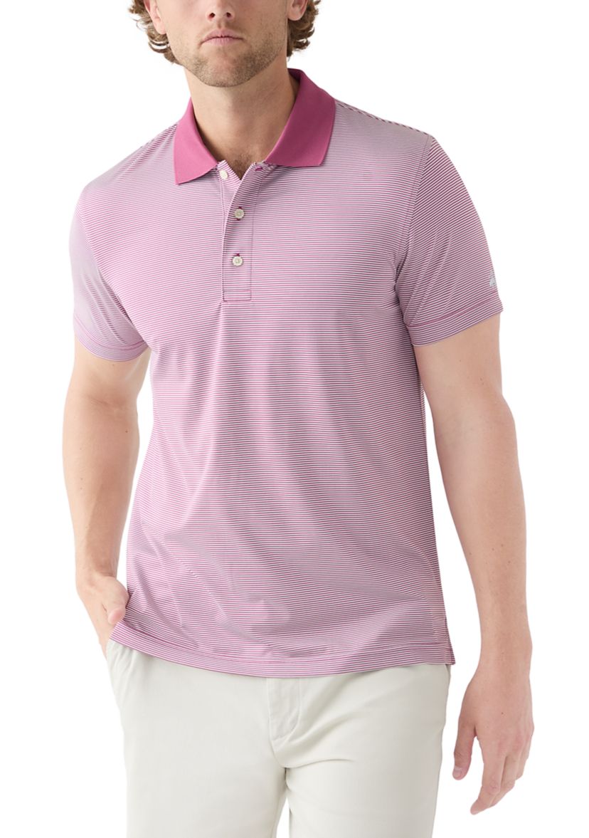 Performance Series Micro Stripe Jersey Polo Shirt